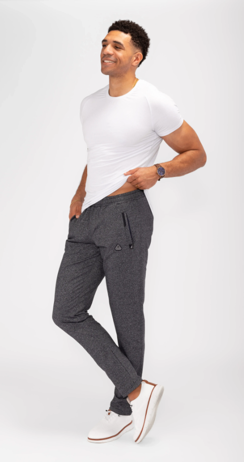 Pantalones de chándal deportivos cómodos para todo el día - Con forma cónica (Talla alta)