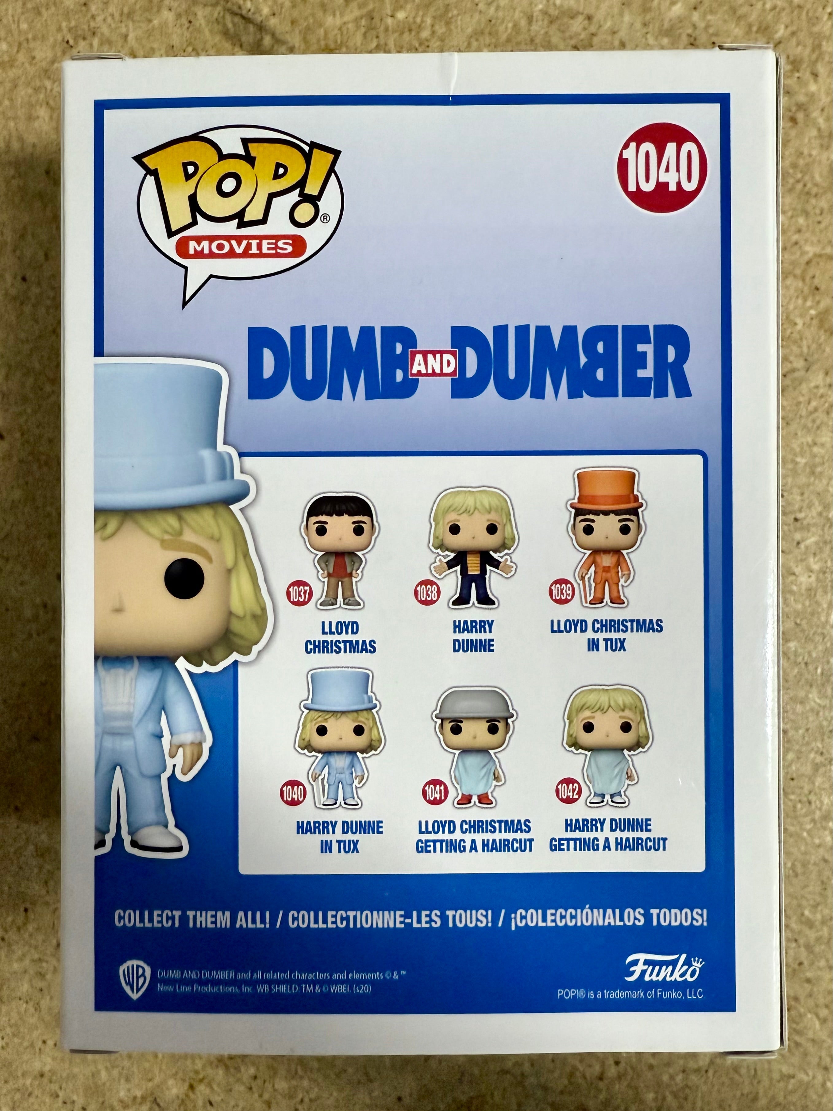 Jeff Daniels firmó la figura Funko Pop! de Harry Dunne de Dumb & Dumber #1040 con certificado de autenticidad de JSA