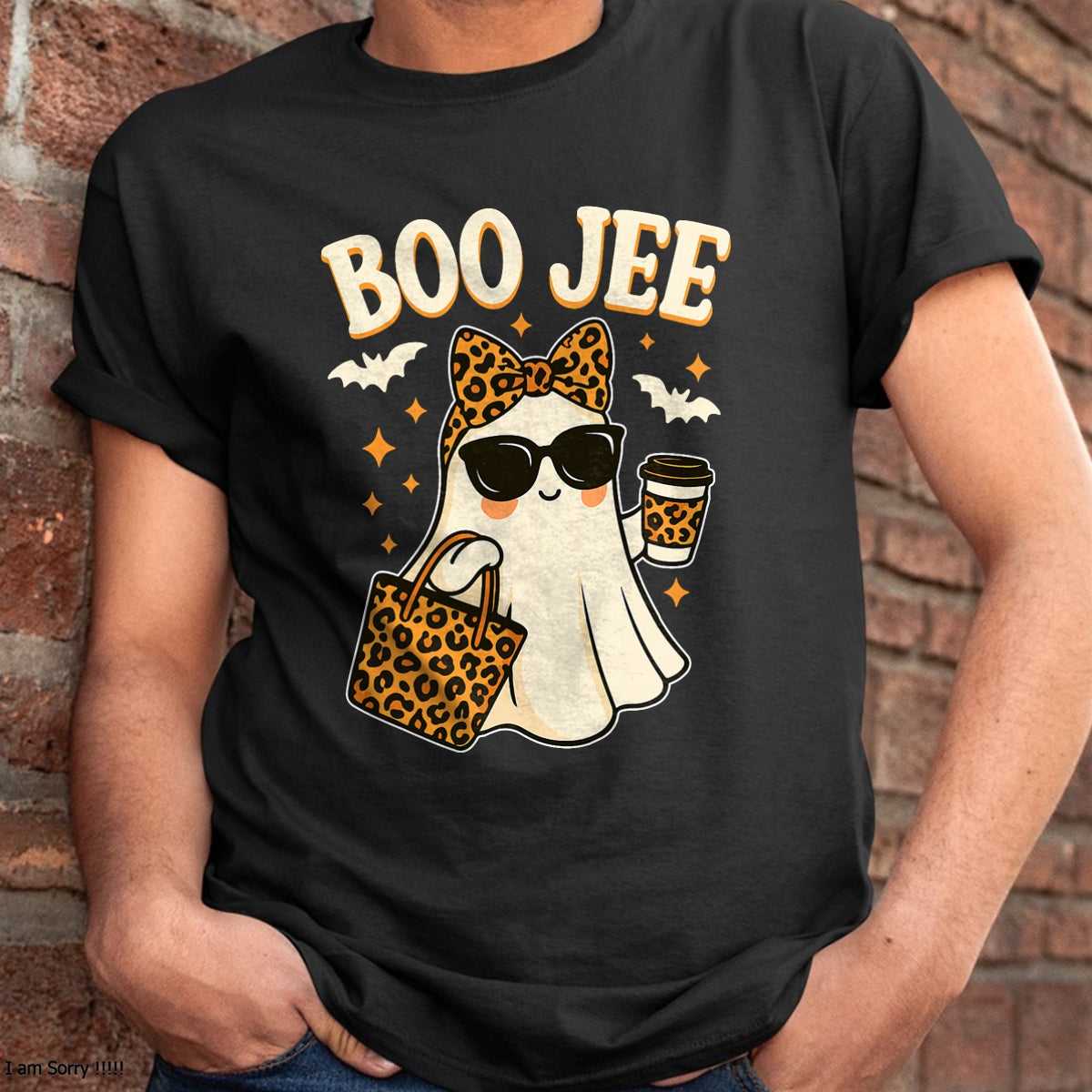 Camiseta Fantasma Boo JEE de Halloween para Mujer y Niña - Camiseta de Halloween Boojie - Camiseta/Sudadera Unisex de Halloween - NGHL00