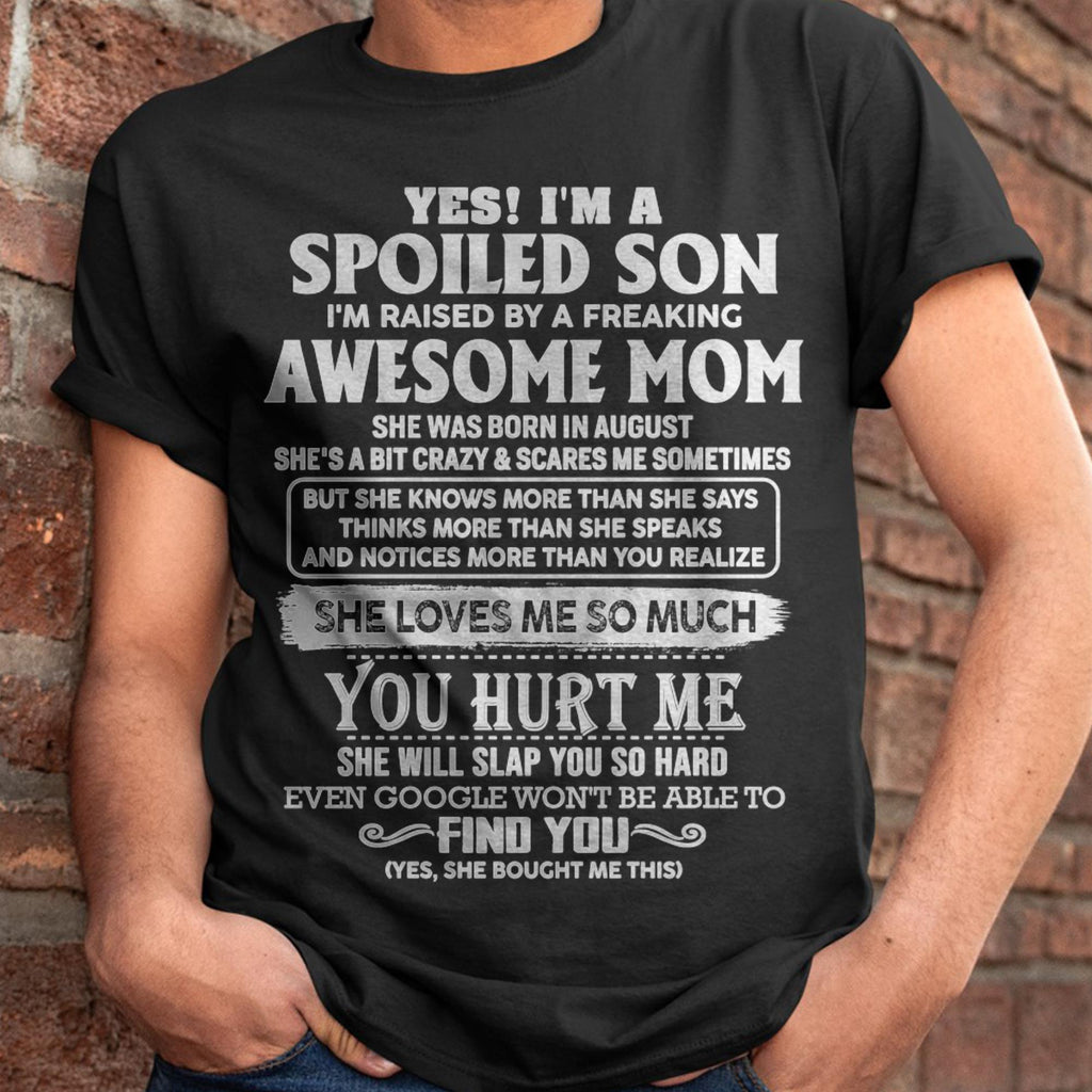August - Awesome Mom - Perfect Gift For Son From Mom - NGHL08 (SKU05-47-08)