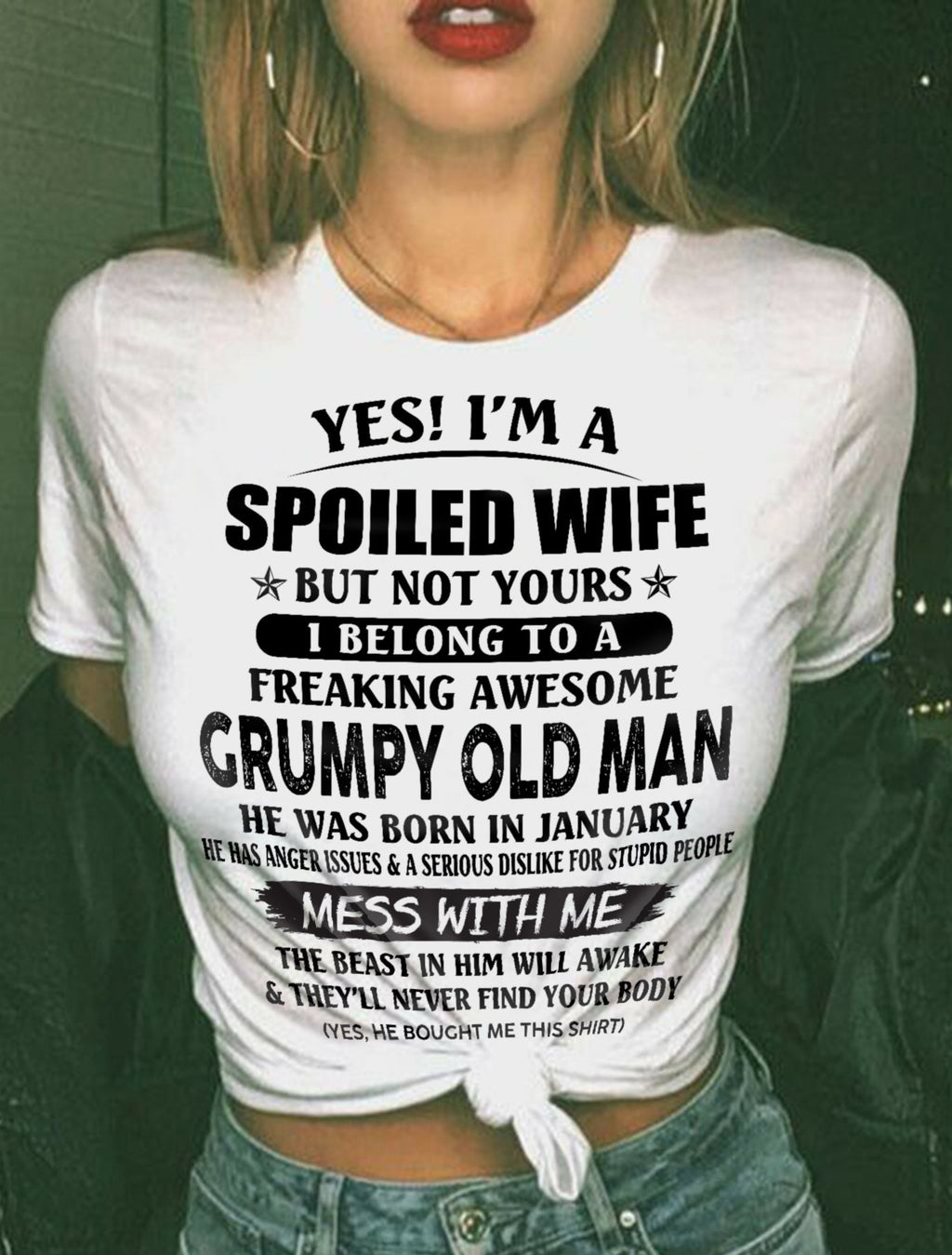 Grumpy Old Man January – Perfect gift for your wife From Husband – NGHL01 (SKU08-63-01)