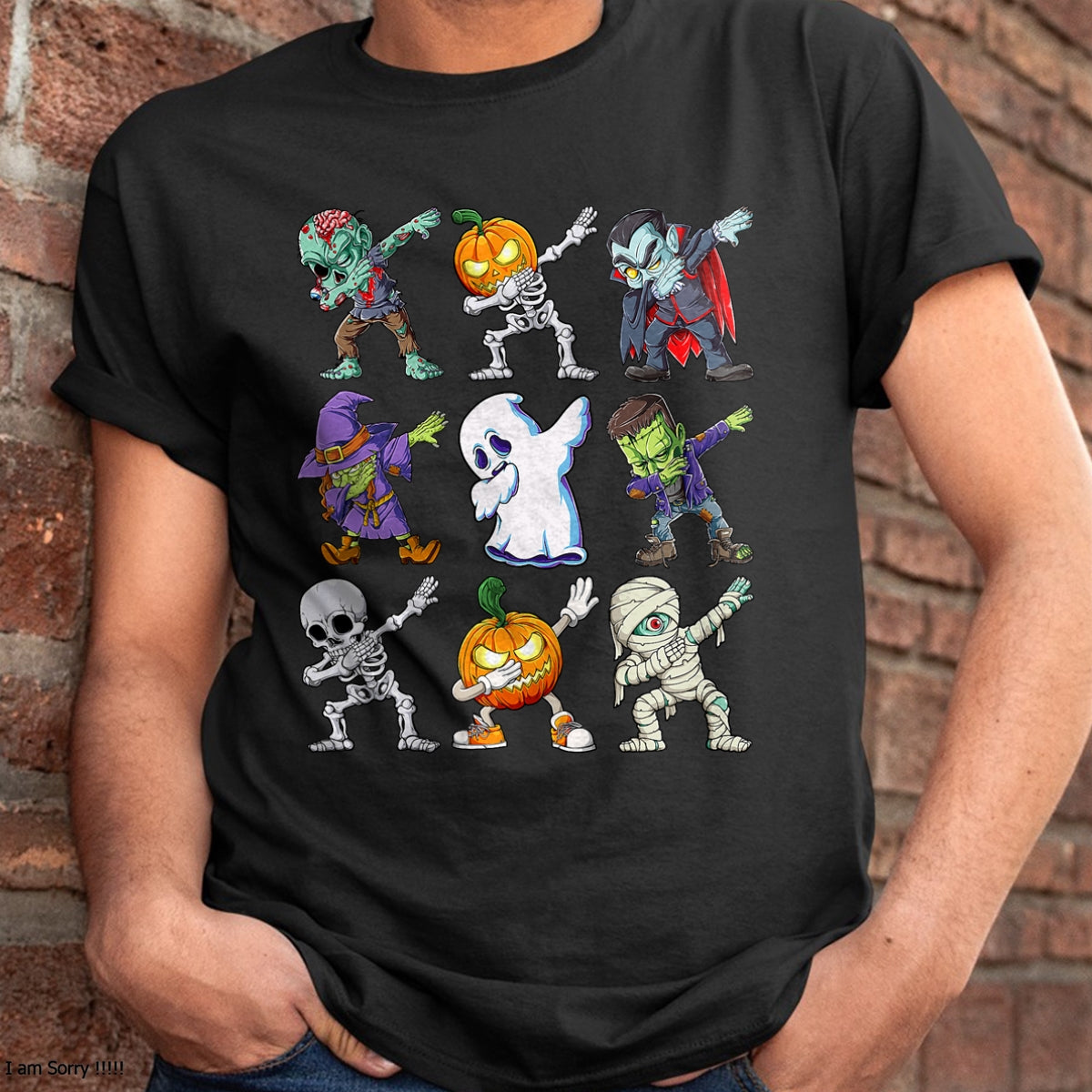 Camiseta de Halloween para niños con estampado de esqueleto, zombi, calabaza, momia y dabbing - Camiseta/Sudadera unisex de Halloween - NGHL00