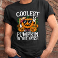Camiseta de Halloween para niños y niñas con el diseño "The Coolest Pumpkin In The Patch" - Camiseta/Hoodie unisex de Halloween - NGHL00 (SKUT-2010HALLOWEEN-01)