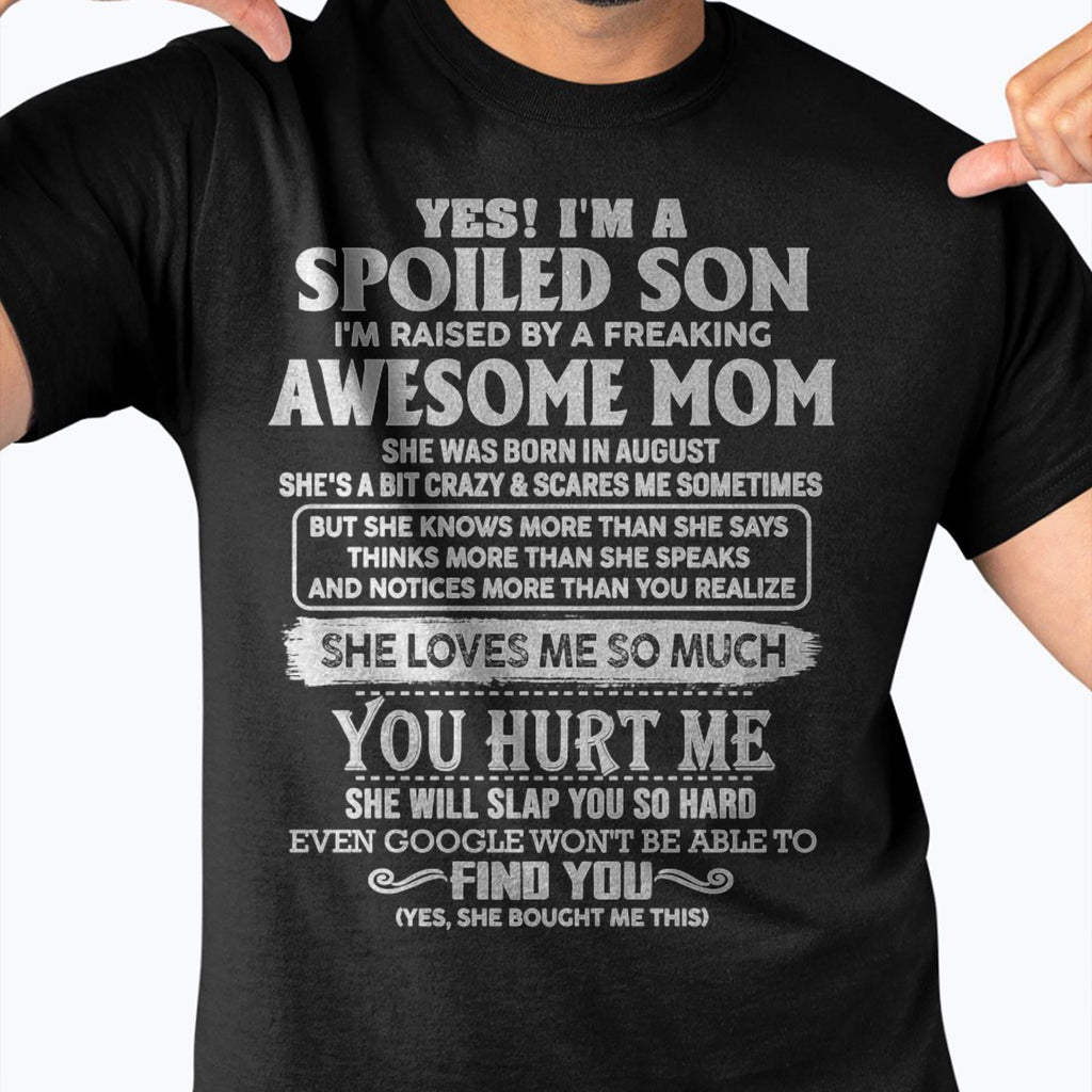 August - Awesome Mom - Perfect Gift For Son From Mom - NGHL08 (SKU05-47-08)