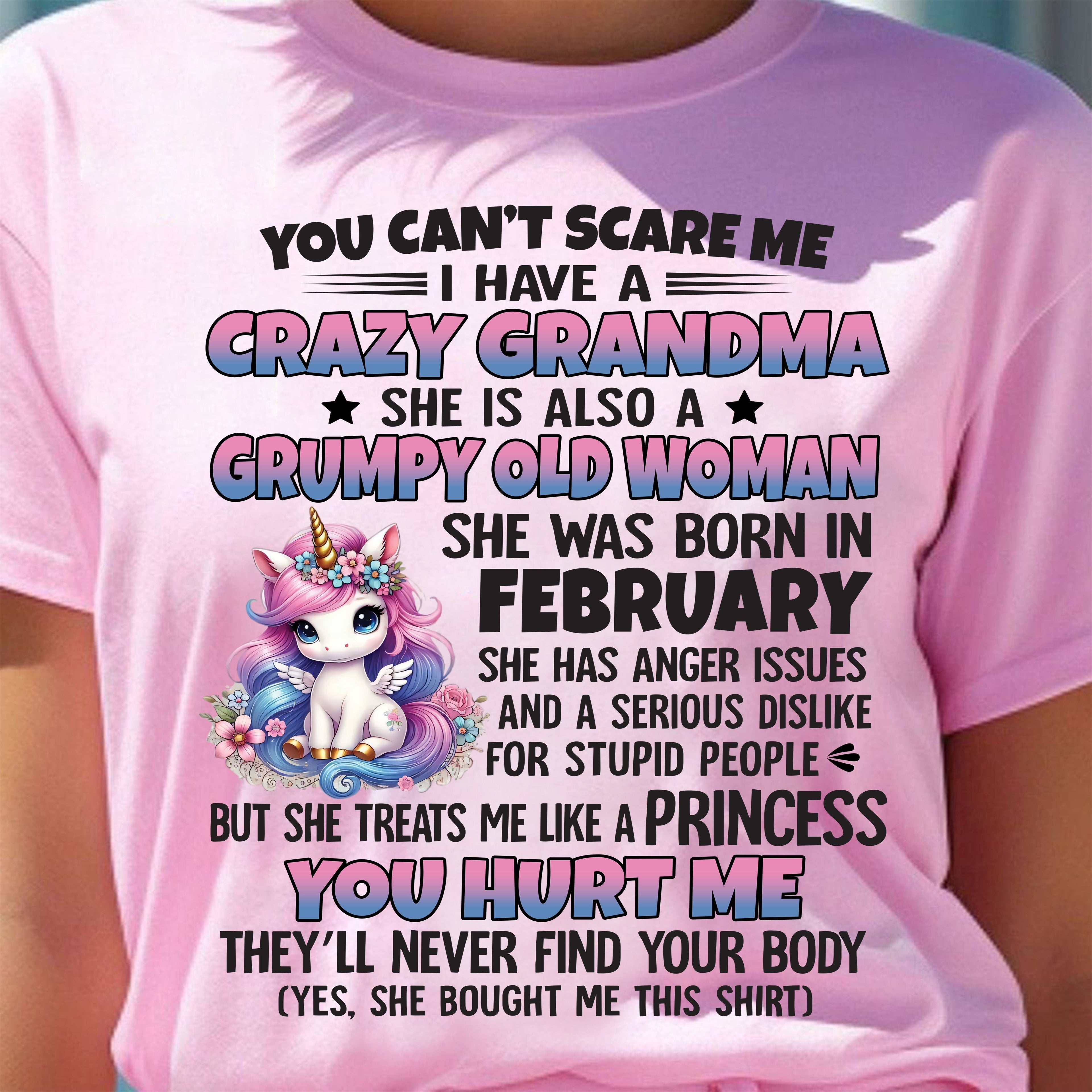 FEBRUARY - YOU CAN'T SCARE ME - GIFT FROM GRANDMA - NGHL02 (SKU09-106-02)