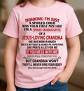 Christian Girl Shirt – Spoiled by Grandma March Edition – From Grandma to Granddaughter NGHL03 (SKU07-181-03)