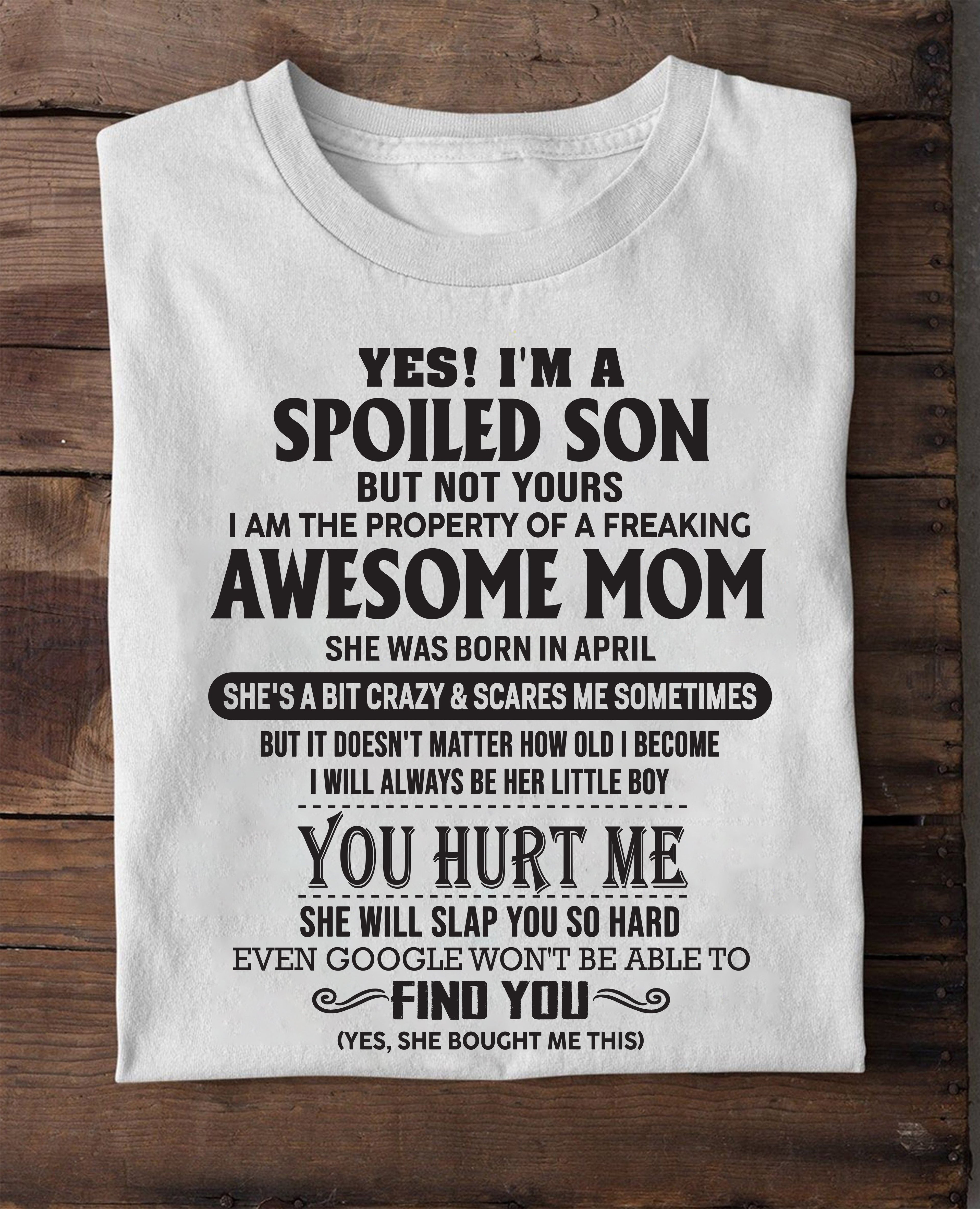 Abril - Mamá Impresionante - Regalo perfecto para hijo de parte de mamá - NGHL04 (SKU-MS01-04)