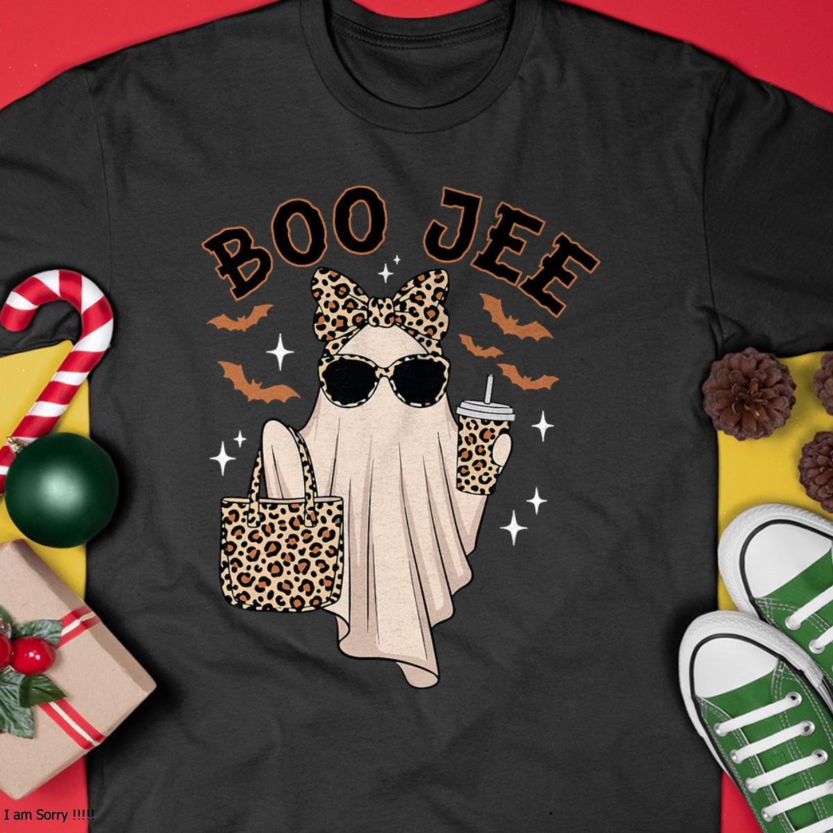 Camiseta Boo JEE Boujee con Fantasma Rosa para Halloween y Vibras de Octubre - Camiseta/Sudadera Unisex de Halloween - NGHL00 (Copia) (Copia) (Copia)