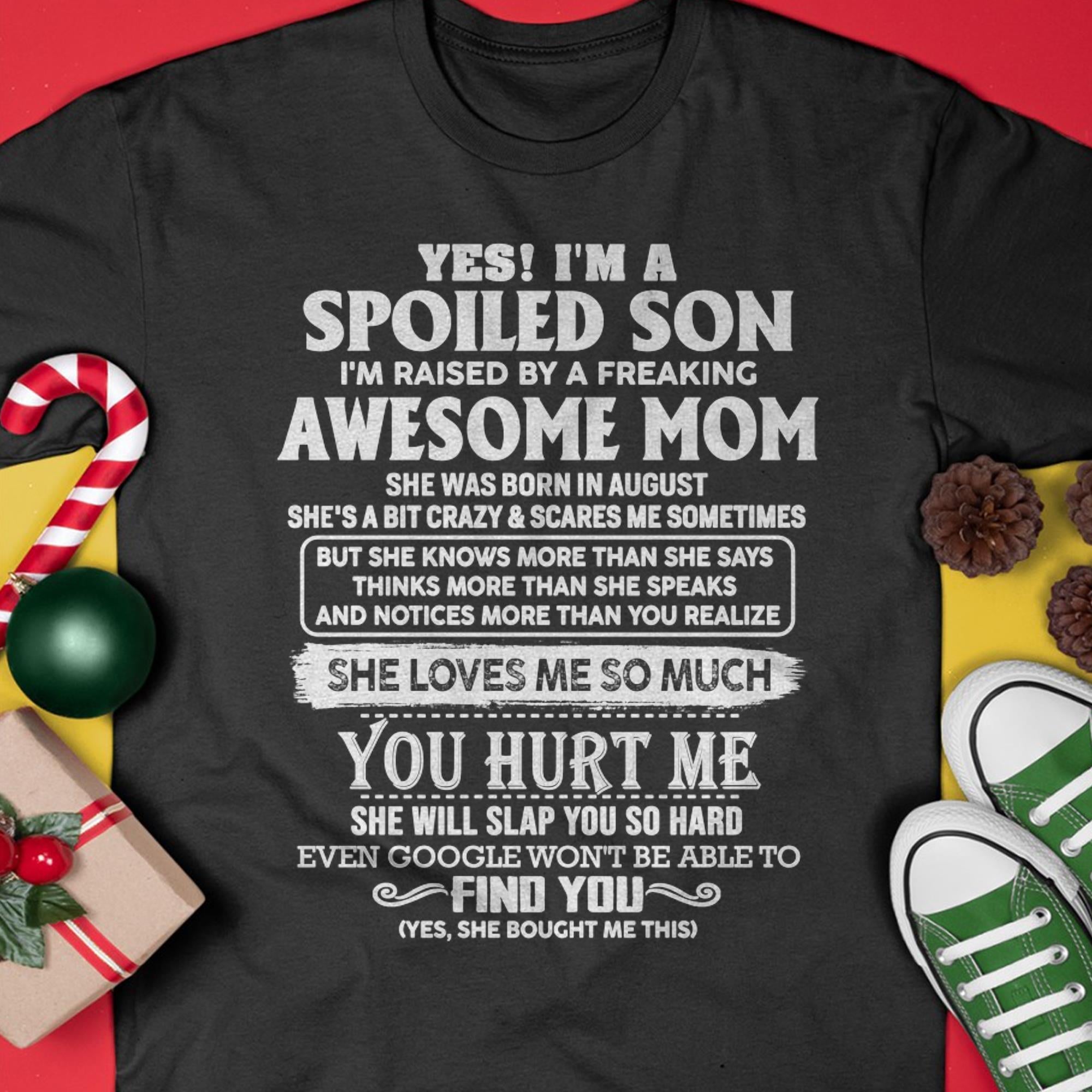 August - Awesome Mom - Perfect Gift For Son From Mom - NGHL08 (SKU05-47-08)