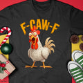 Divertida camiseta retro con juego de palabras de pollo "F-Awk-F" y gallo "F-Caw-F" - Camiseta/sudadera con capucha unisex de Halloween - NGHL00 (SKUT-1810HALLOWEEN-01)