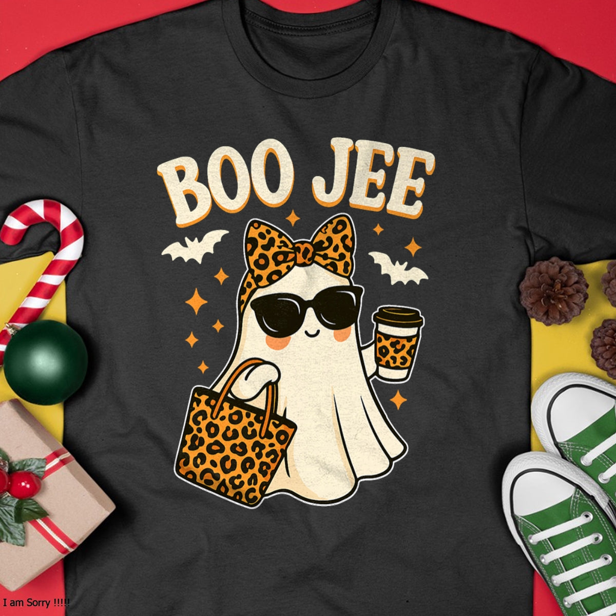 Camiseta Fantasma Boo JEE de Halloween para Mujer y Niña - Camiseta de Halloween Boojie - Camiseta/Sudadera Unisex de Halloween - NGHL00