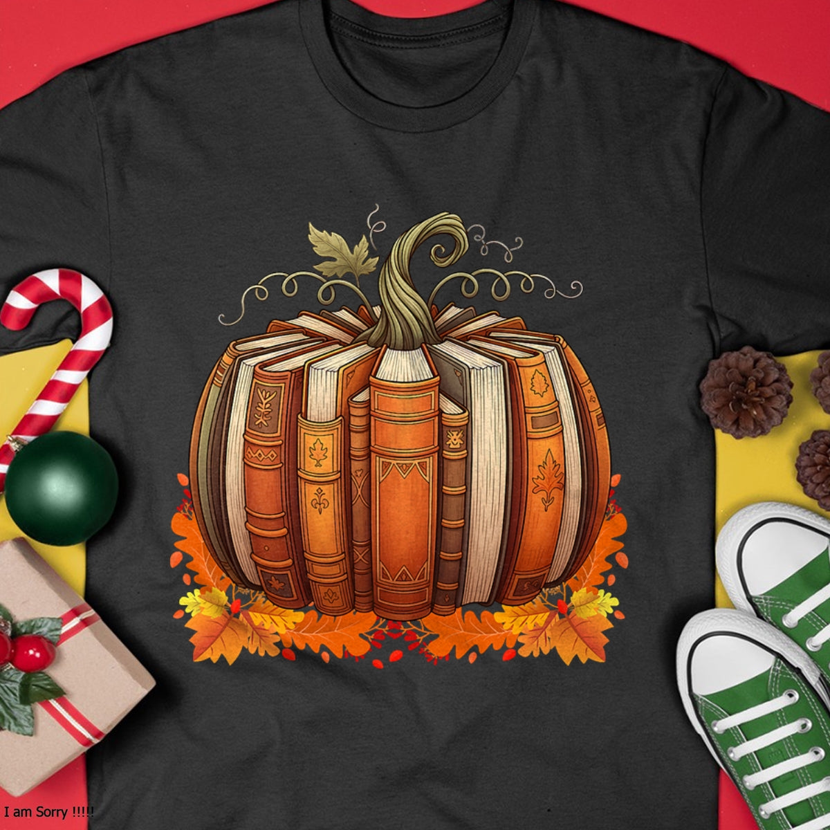 Camiseta Fall Book Pumpkin Retro Reading Teacher Books Lover - Camiseta/Sudadera con capucha unisex de Halloween - NGHL00