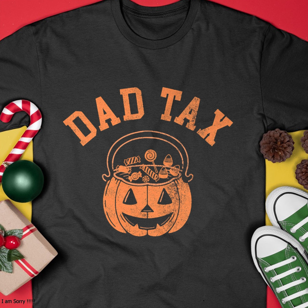 Camiseta "Impuesto de Papá" para Halloween, Dulces, Calabaza, Chiste de Papá - Camiseta/Sudadera con Capucha Unisex de Halloween - NGHL00