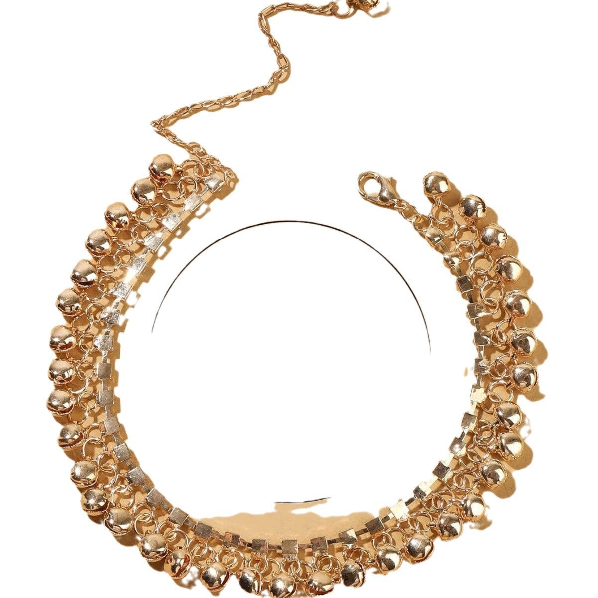 Diamond-encrusted Womens Beach Chain Anklet