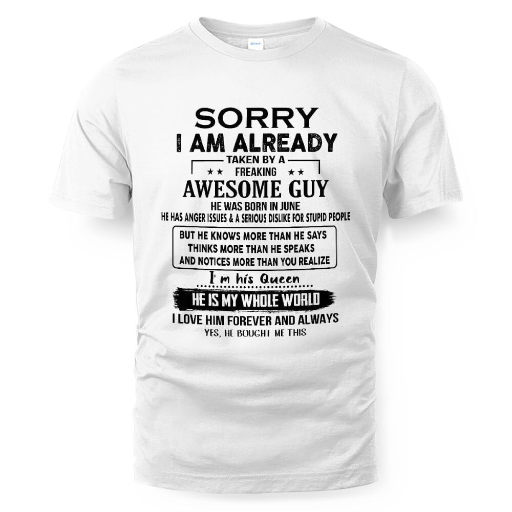 June - Awesome Boyfriend Born In June- Special gift for your Girlfriend - From Husband NGHL06 (SKUT08-11-06)