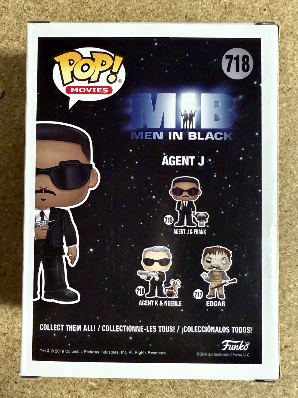 Will Smith Signed Agent J Men In Black Funko Pop! Exclusive #718 With JSA COA