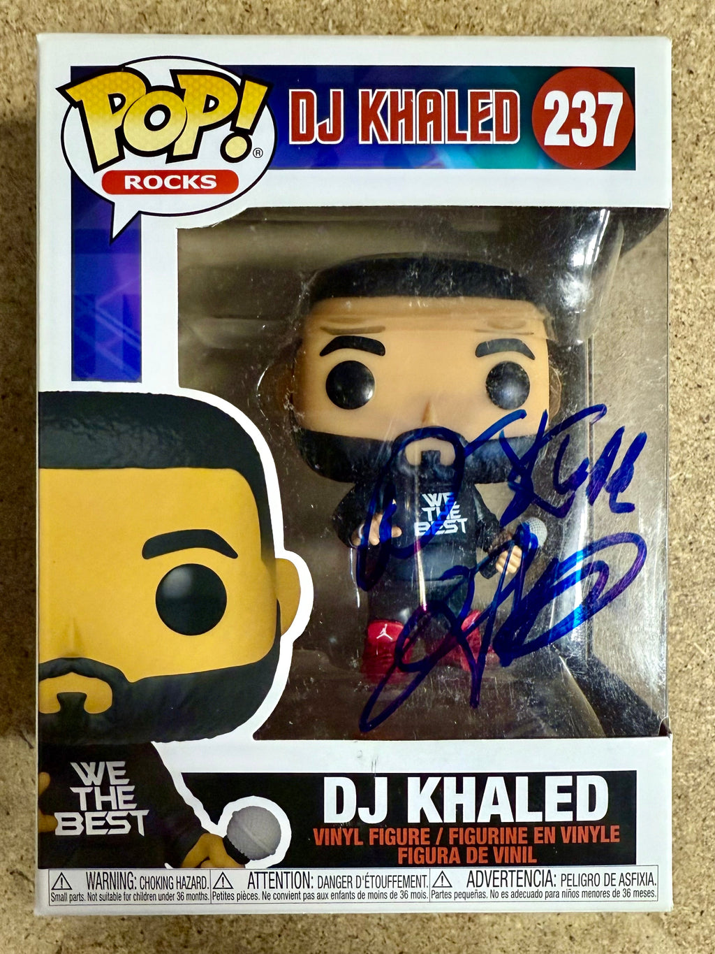 DJ Khaled Funko Pop #237 "We The Best" autografiado con JSA COA Blessed 2021