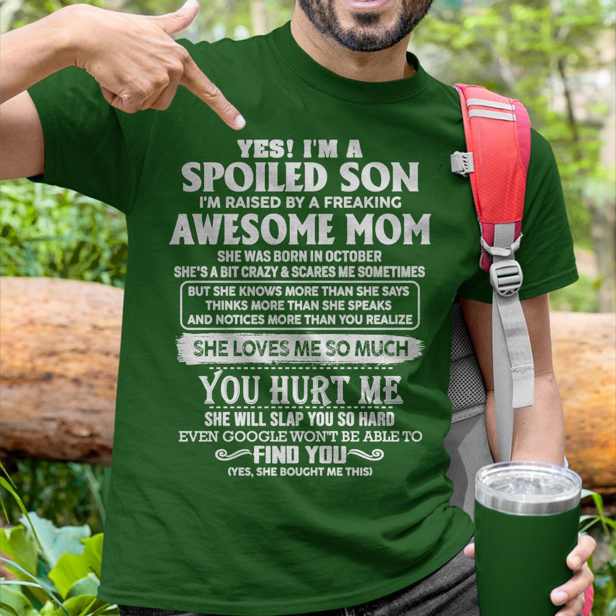 Octubre - Mamá Impresionante - Regalo Perfecto Para Hijo de Mamá - NGHL10 (SKU05-47-10)