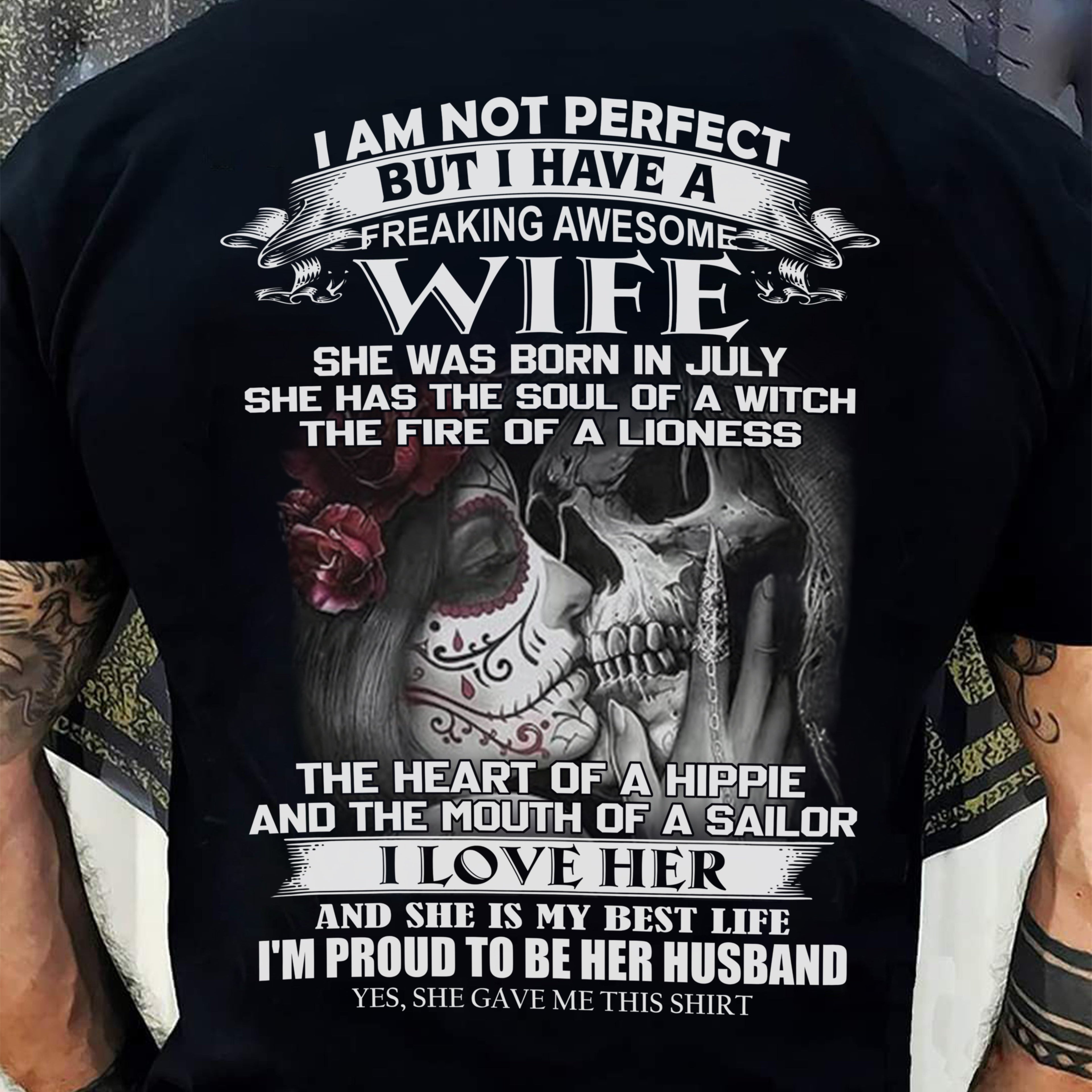 Julio - No Soy Perfecto Pero Tengo Una Esposa J***mente Genial - Regalo De Esposa Para Esposo - NGHL07 (SKU06-31-07)