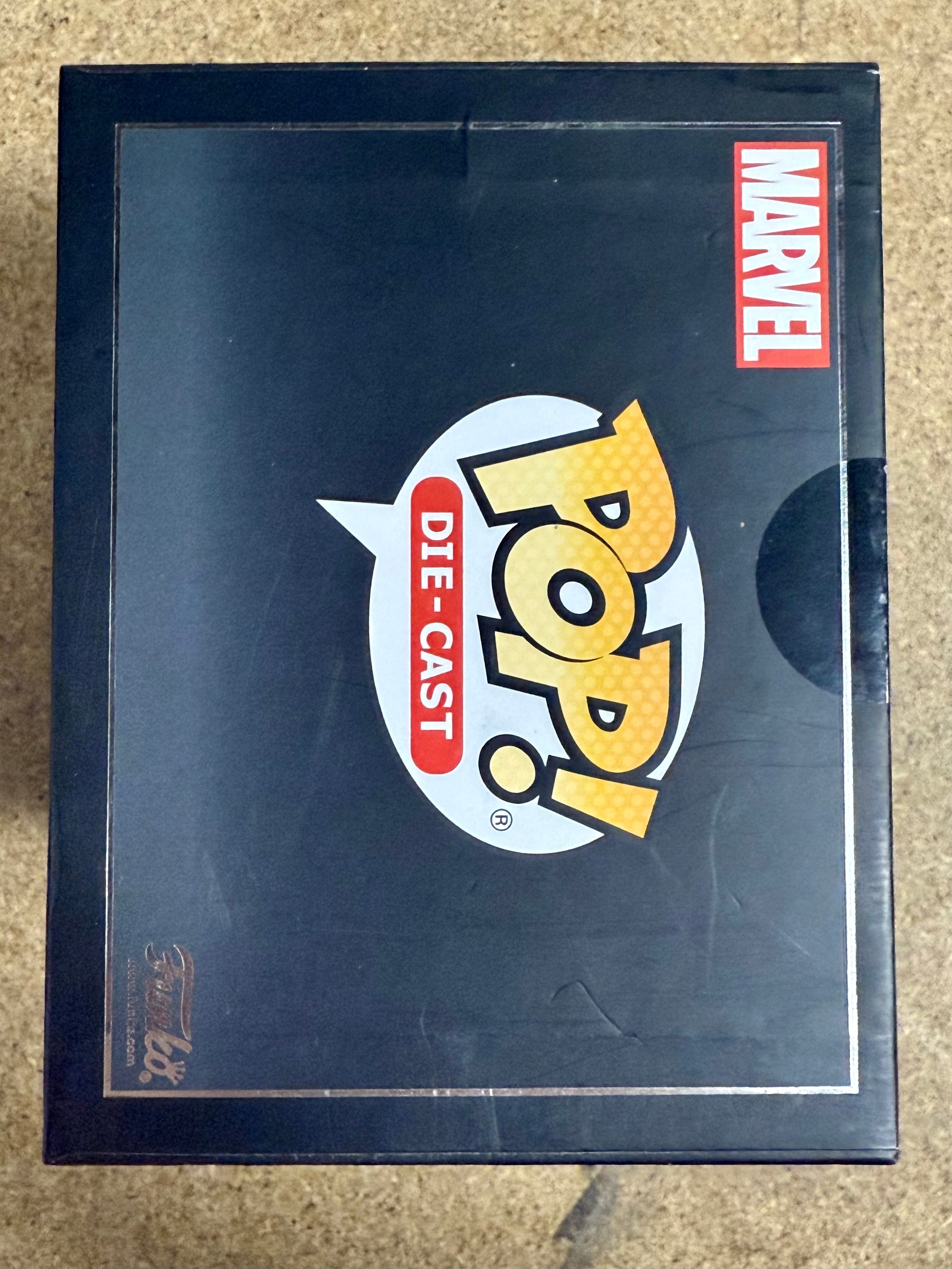 Funko Pop! Die-Cast Capitán América #01 Marvel MCU Civil War Exclusivo SDCC 2021