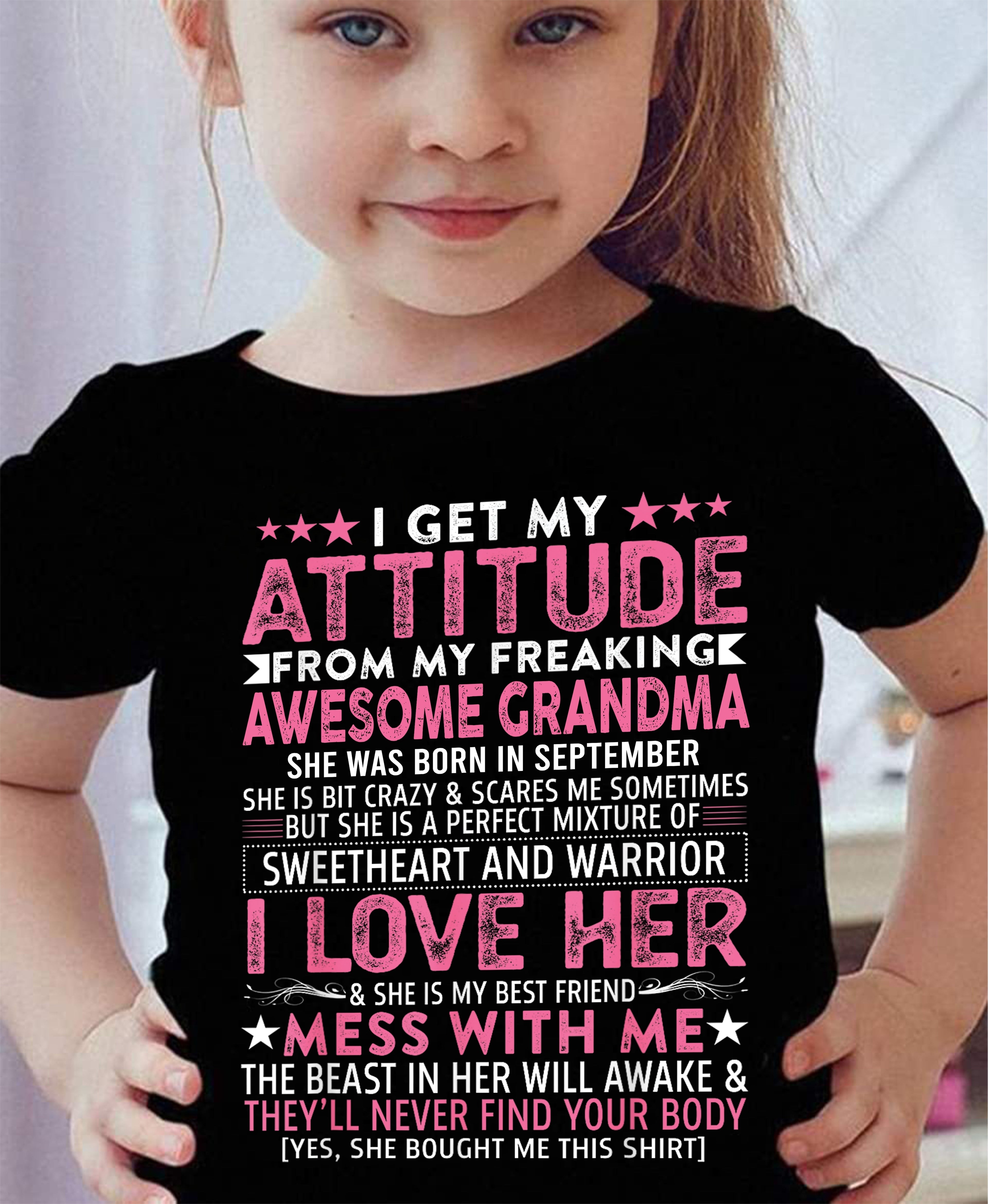 I GET MY ATTITUDE FROM MY GRANDMA SEPTEMBER EDITION – FROM GRANDMA TO GRANDDAUGHTER NGHL09 (SKU07-163-09)