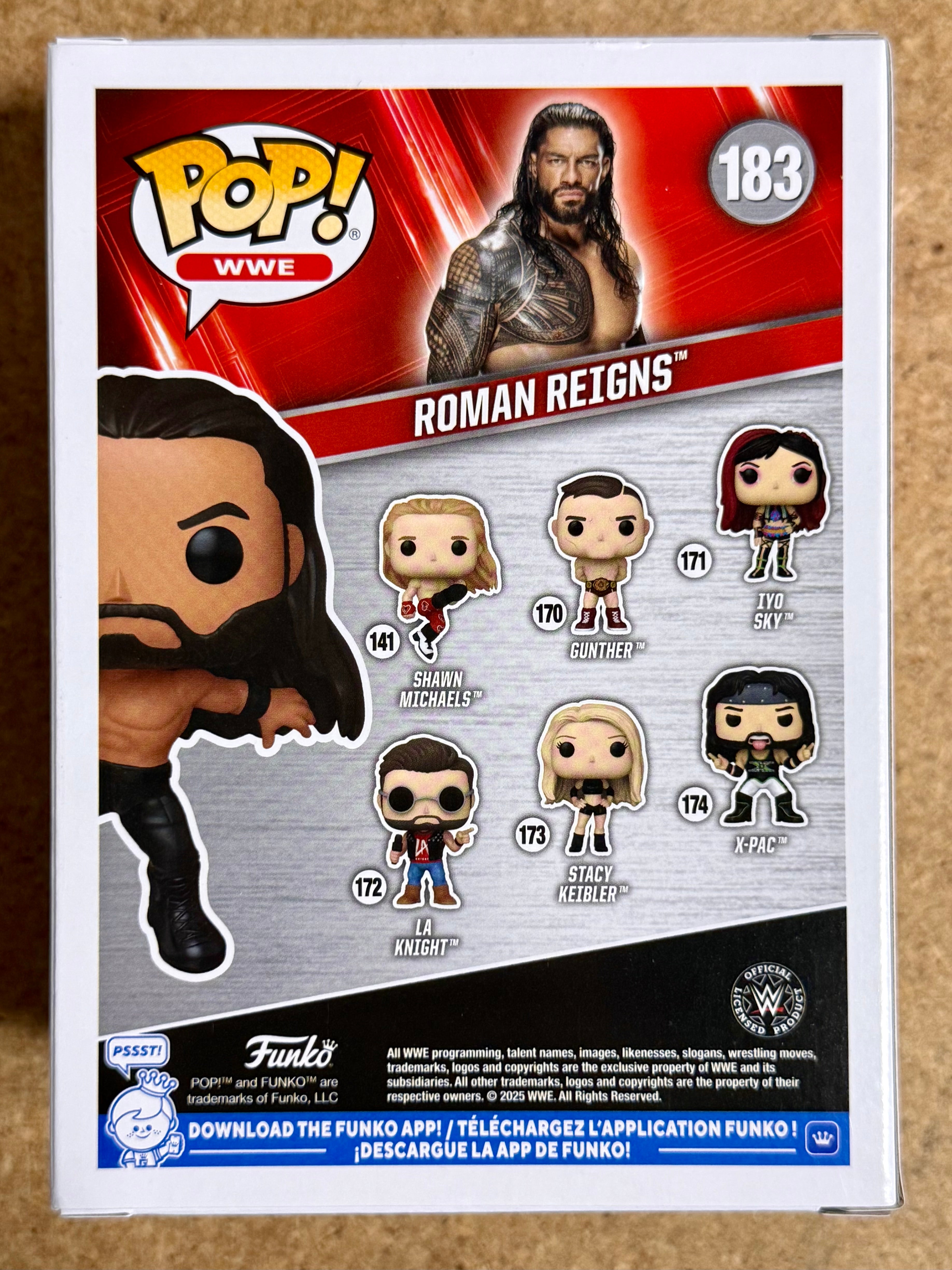 Funko Pop! WWE Roman Reigns (Superman Punch) #183 Luchador Jefe Tribal OTC 2025
