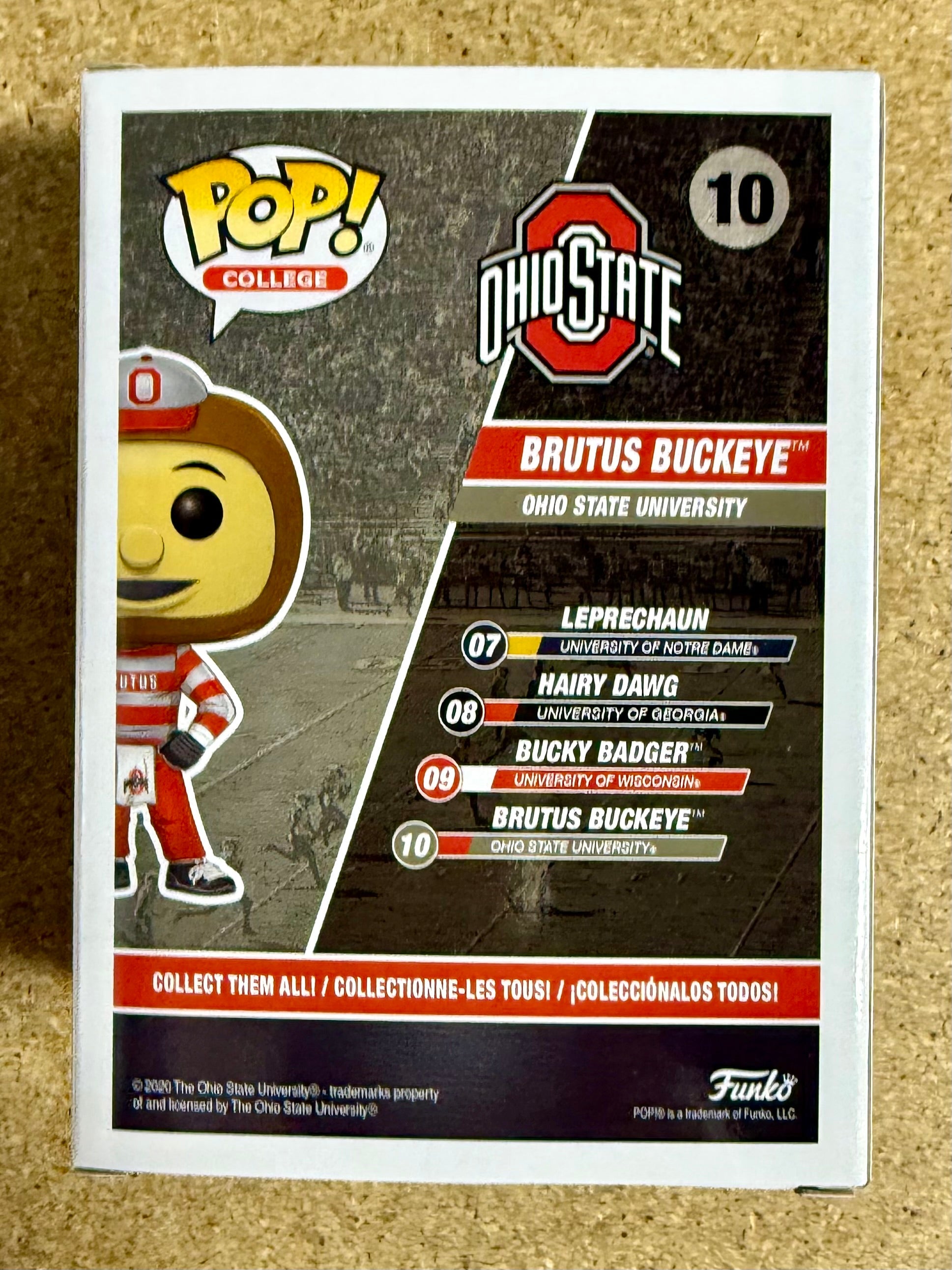 Will Allen firmó Ohio State Buckeye Mascot Funko Pop! #10 con COA de JSA