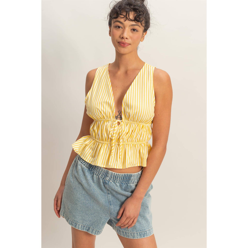 Sunny Side Striped Top