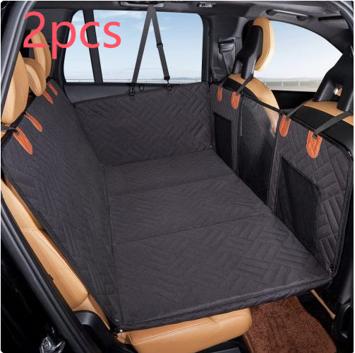 Waterproof Pet Car Seat Cushion — Black & Gray, Single & Bundle Sets