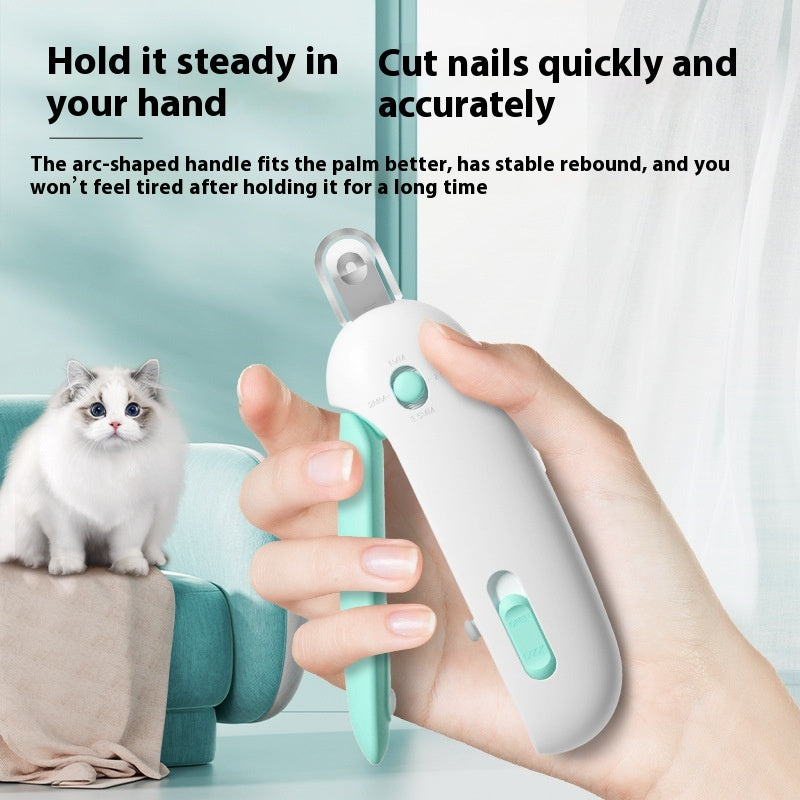 Pet Nail Clippers with Gravity Push Mechanism