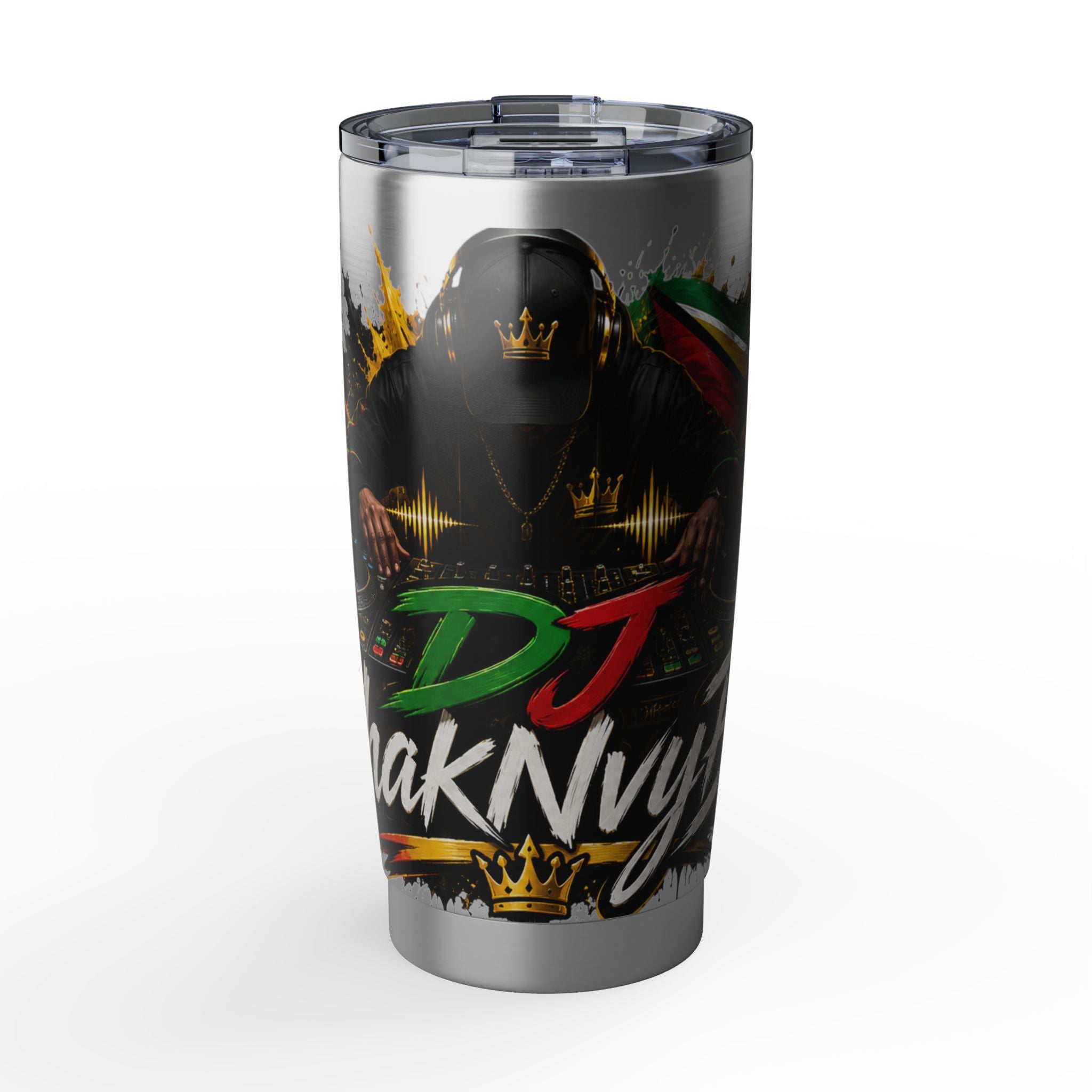 DJ Vagabond 20oz Tumbler – Reggae DJ Graphic Stainless Travel Cup