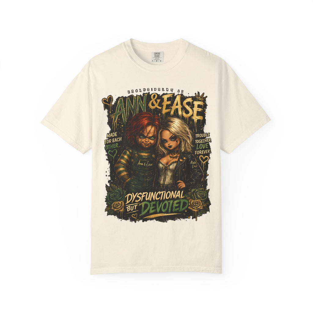 Ann & Ease Camiseta Gráfica "Disfuncional Pero Devota"