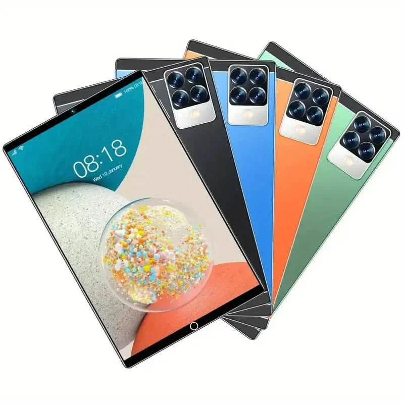 Tablet inteligente 5G de 10.1 pulgadas - Ranuras para doble tarjeta SIM, 8 GB de RAM, 256 GB de almacenamiento, cámara de 24 MP + 48 MP + Más