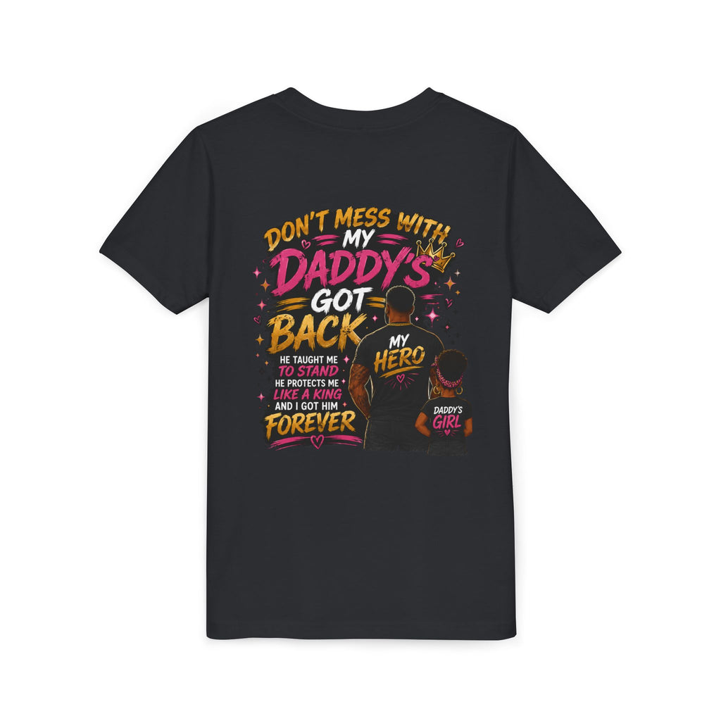 Daddy & Me Youth Tee — "Protected by My Daddy" Father-Daughter Graphic Shirt