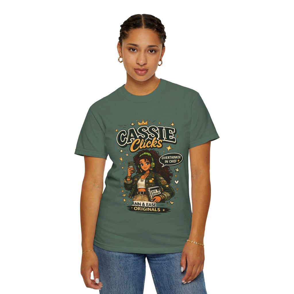 Graphic T-Shirt — “Cassie Clicks” Motivational Crewneck