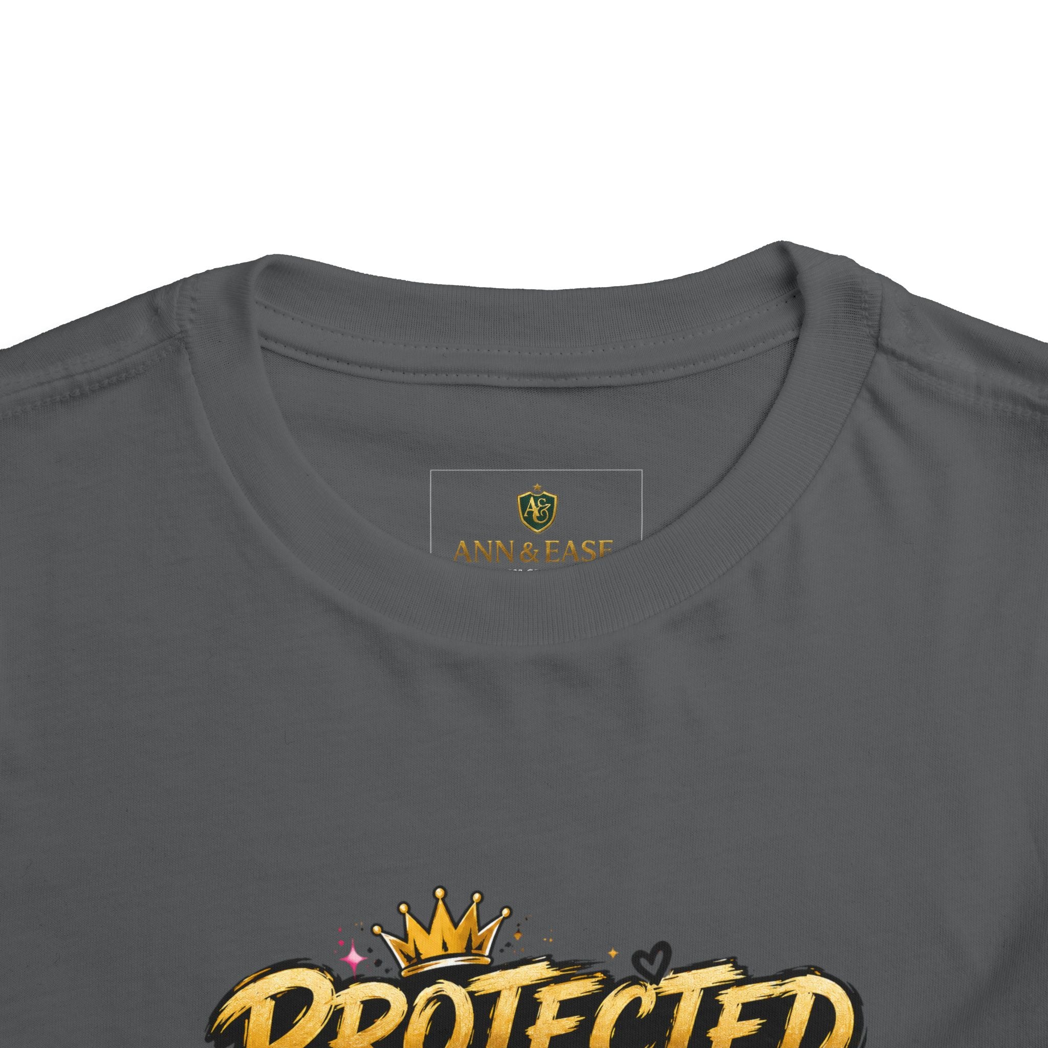Toddler Tee — "Protected by My Daddy" Daddy’s Girl Graphic Shirt