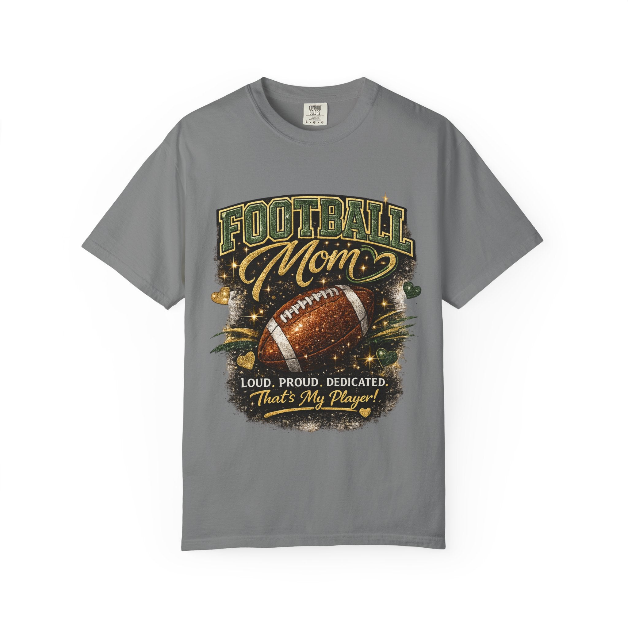 Football Mom T-Shirt — Loud Proud Dedicated Football Mom Gift