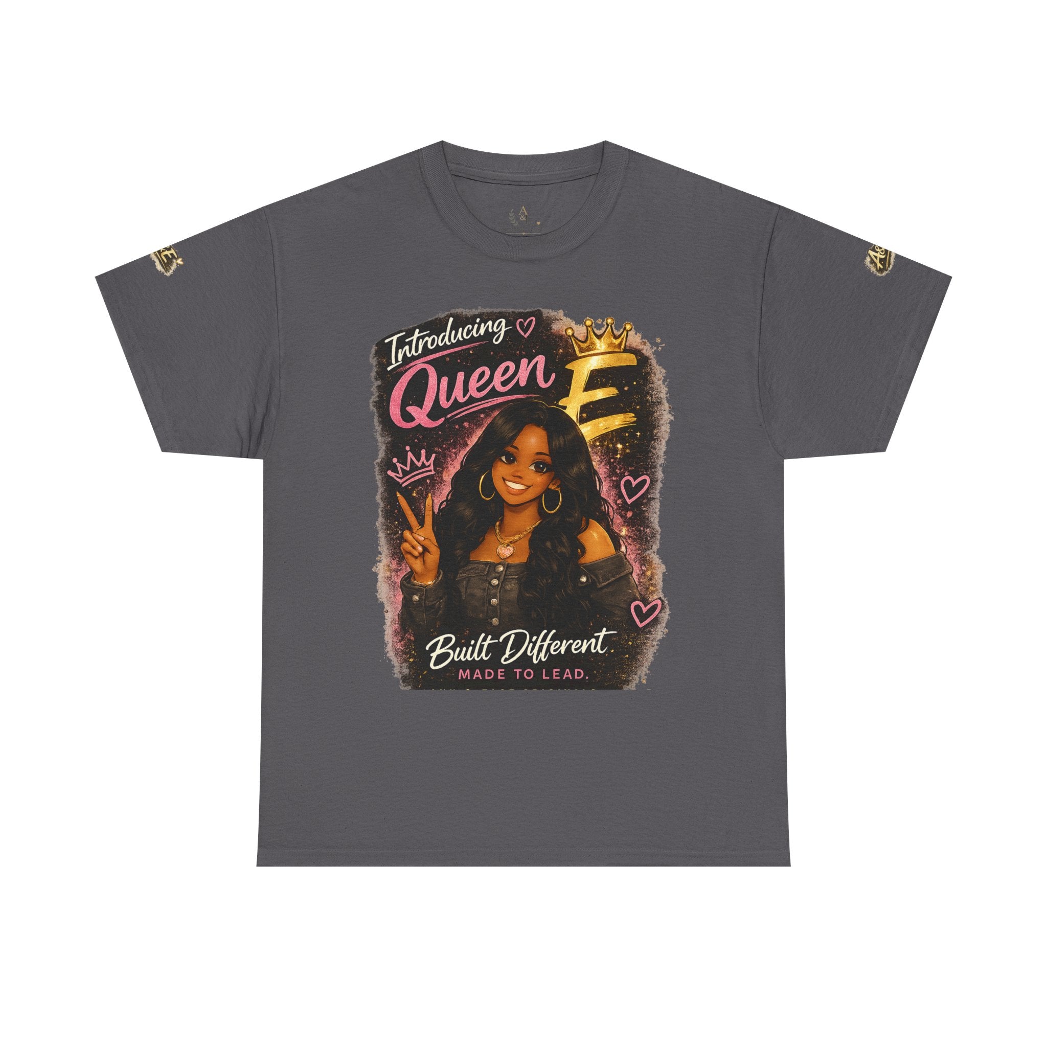 Camiseta — Camiseta gráfica afrocéntrica "Introducing Queen E" — Hecha diferente, Buenas vibraciones