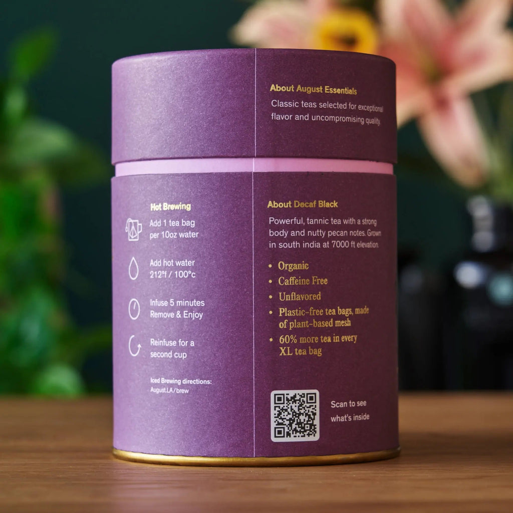 Té Negro Descafeinado Essentials - 15 Bolsitas de Té