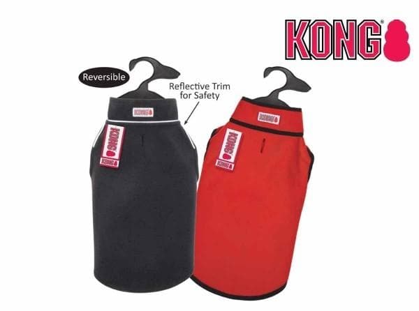 Chaleco de microfelpa reversible Kong para perros