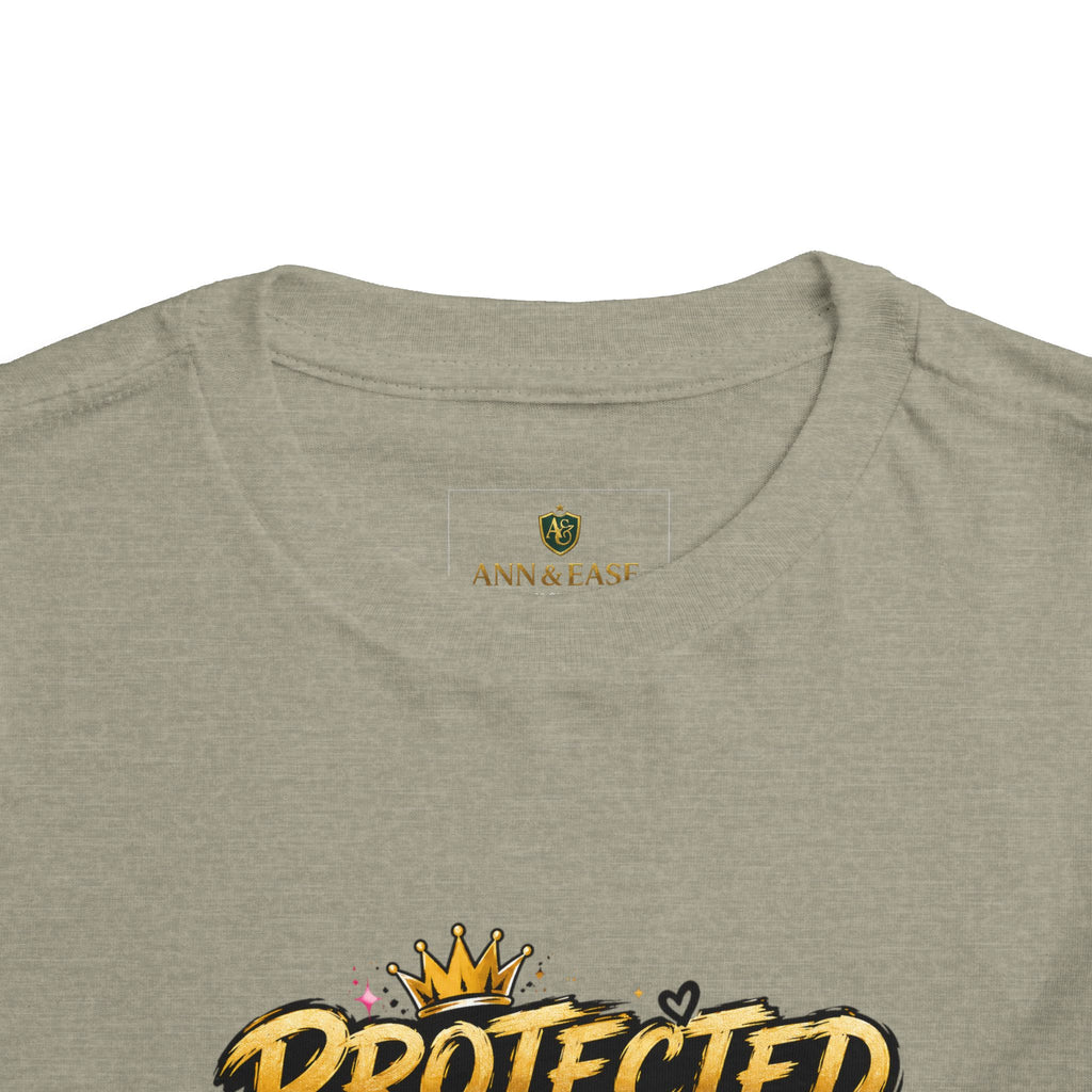 Toddler Tee — "Protected by My Daddy" Daddy’s Girl Graphic Shirt