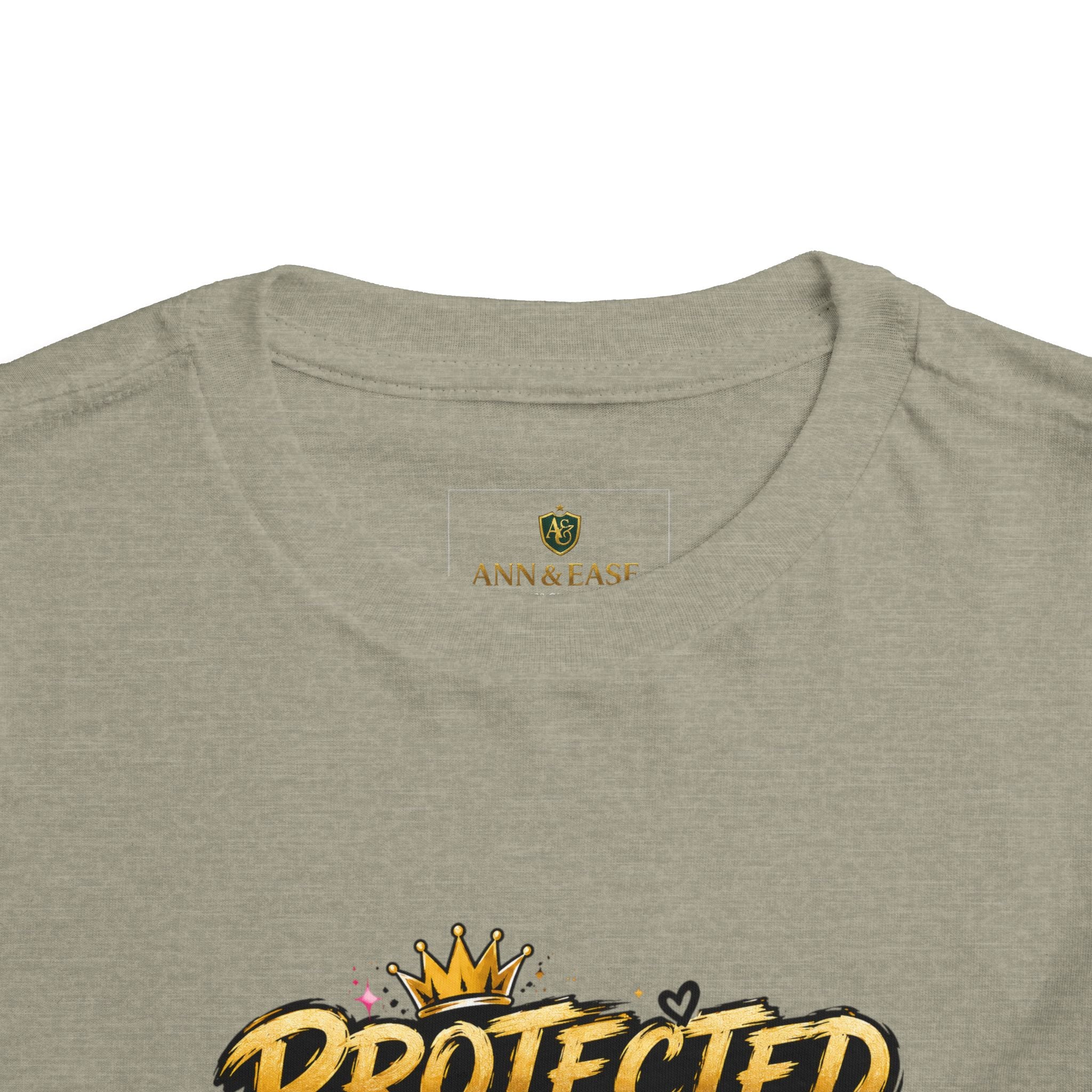 Toddler Tee — "Protected by My Daddy" Daddy’s Girl Graphic Shirt