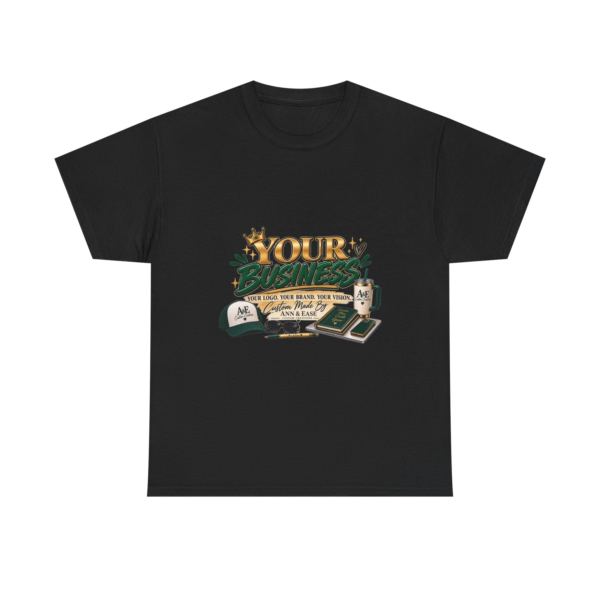 Supporting Small Businesses Tee — "Your Business" Custom Promo Shirt