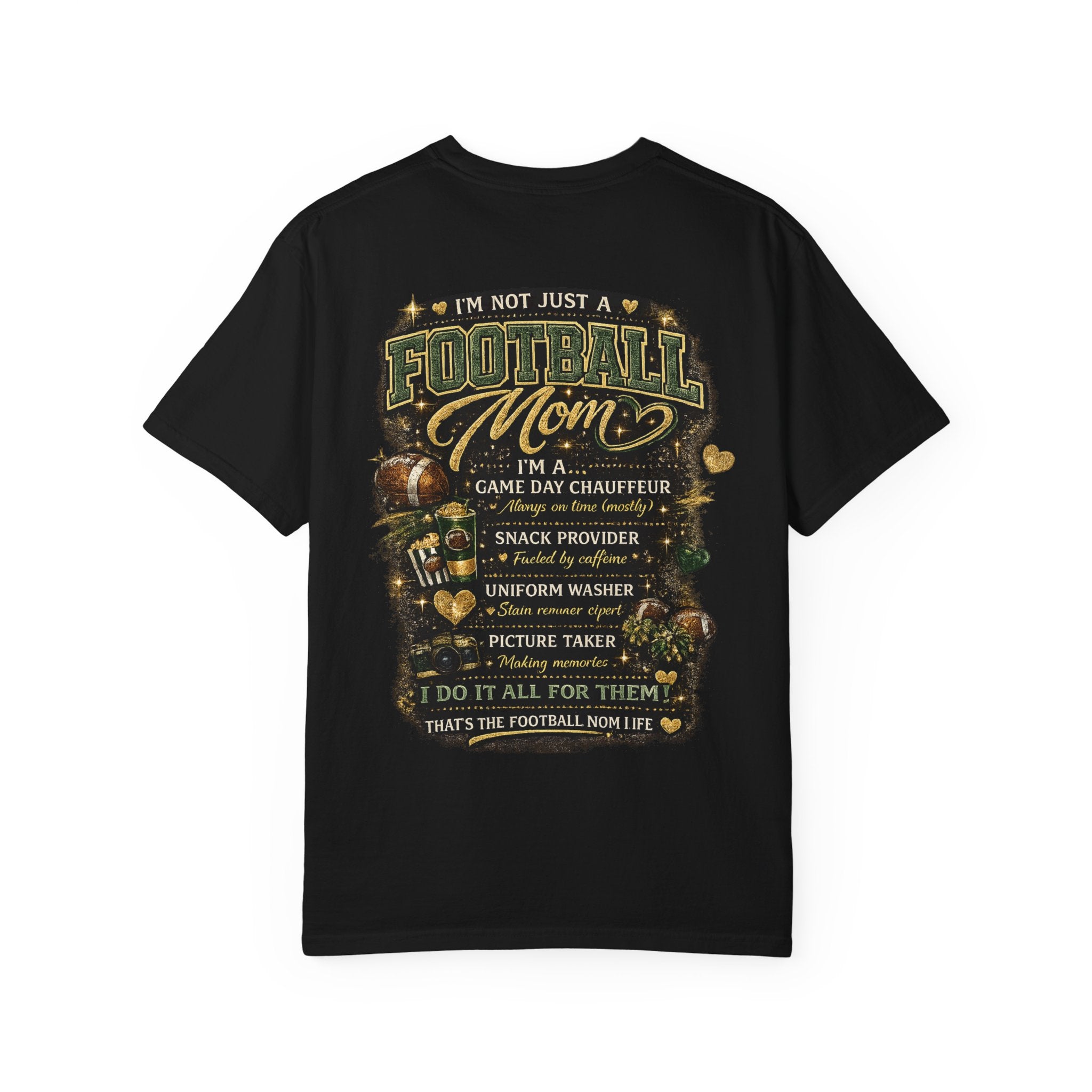 Camiseta de mamá de fútbol — Regalo de mamá de fútbol ruidosa, orgullosa y dedicada