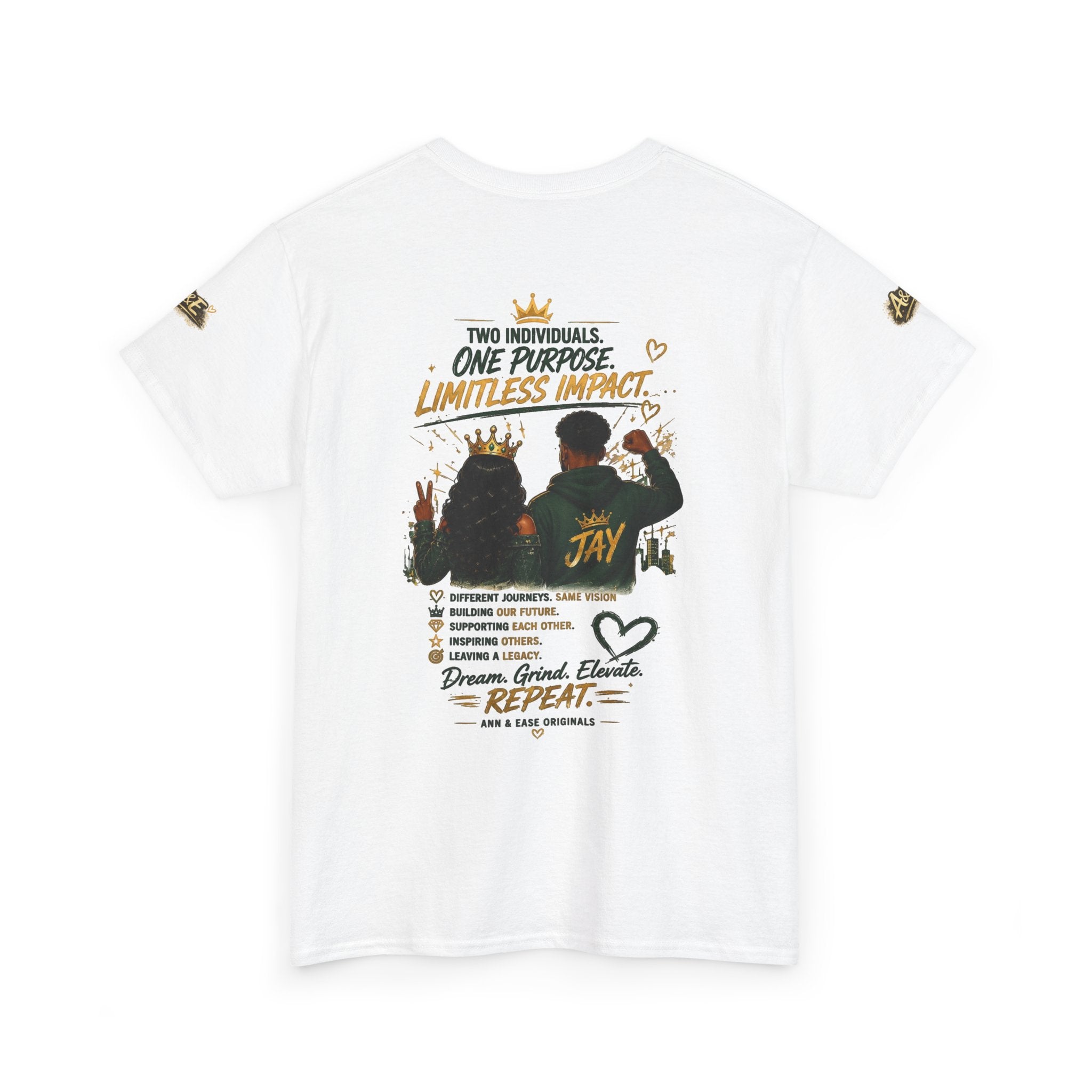 Lead Together Graphic Tee — “Built Different” Inspirational Couple Shirt