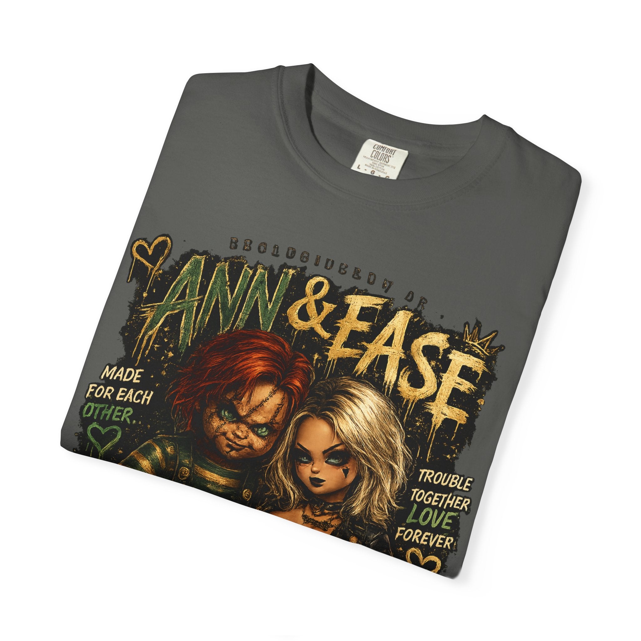 Ann & Ease Camiseta Gráfica "Disfuncional Pero Devota"