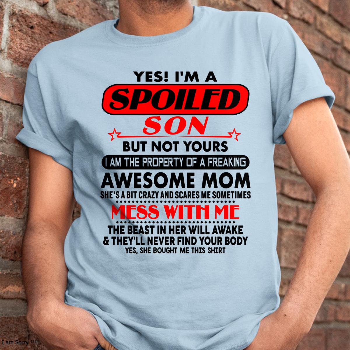 Soy un hijo consentido - Regalo para mi hijo de mamá - NGHL00 - (SKU-T1206MS-00)