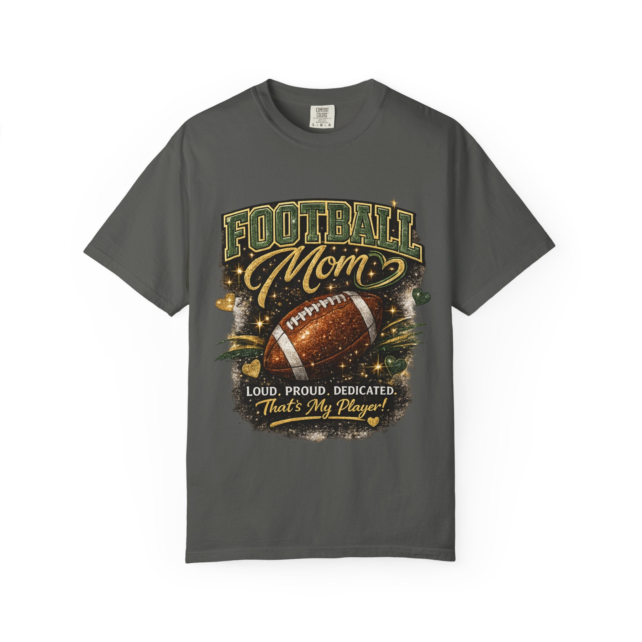 Football Mom T-Shirt — Loud Proud Dedicated Football Mom Gift