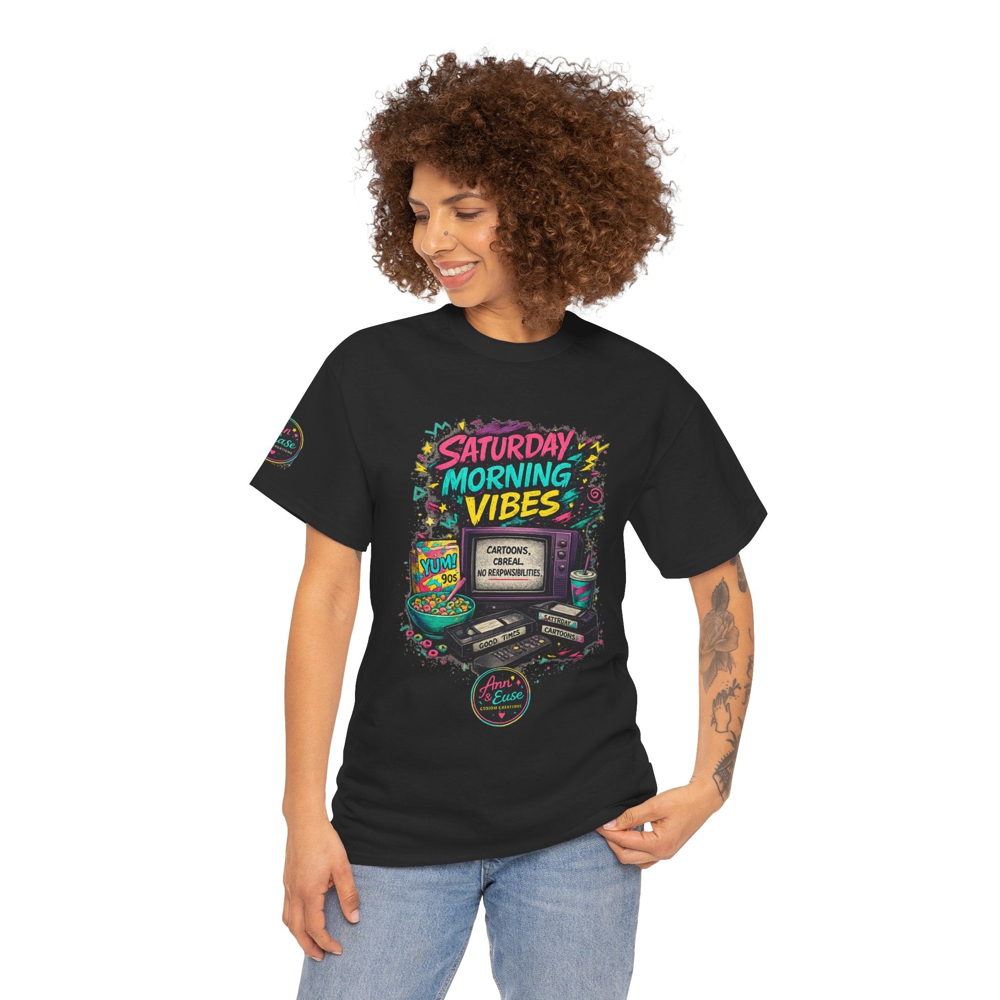 90s Baby Tee — Saturday Morning Vibes Retro Gaming T‑Shirt