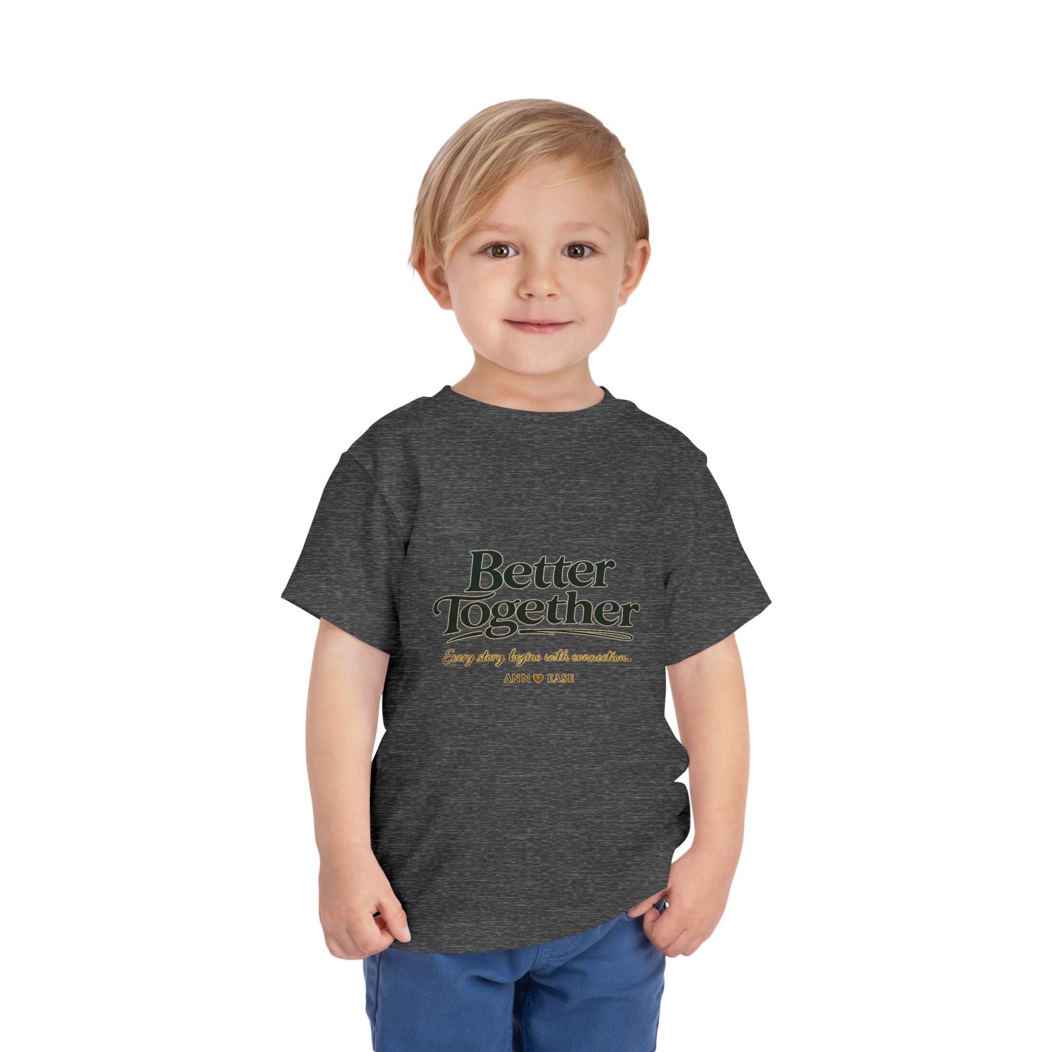 Camiseta para niños pequeños — Diseño "Juntos es mejor" de jardín campestre